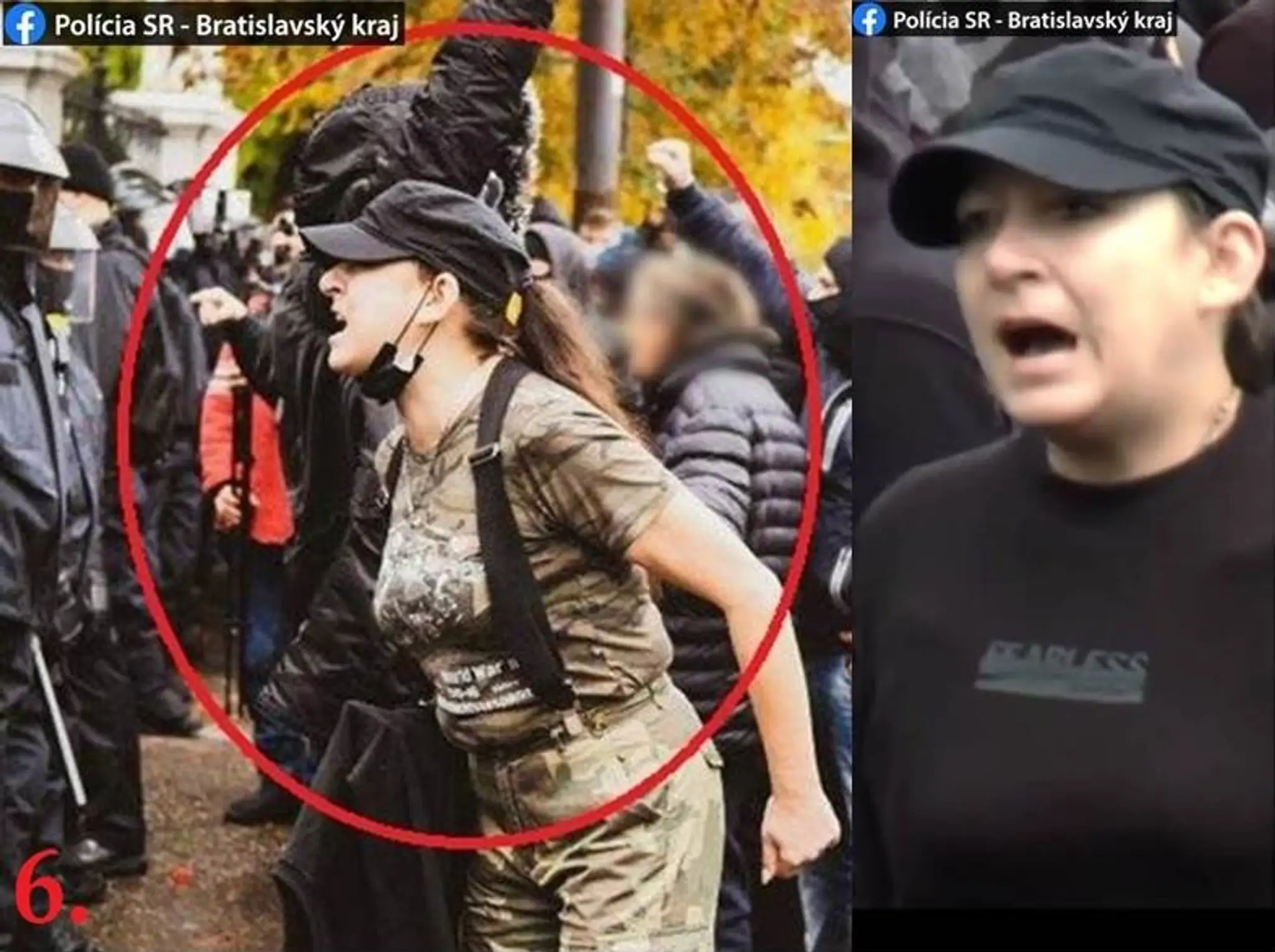 Hľadaný muž z protestu zo 17. októbra.