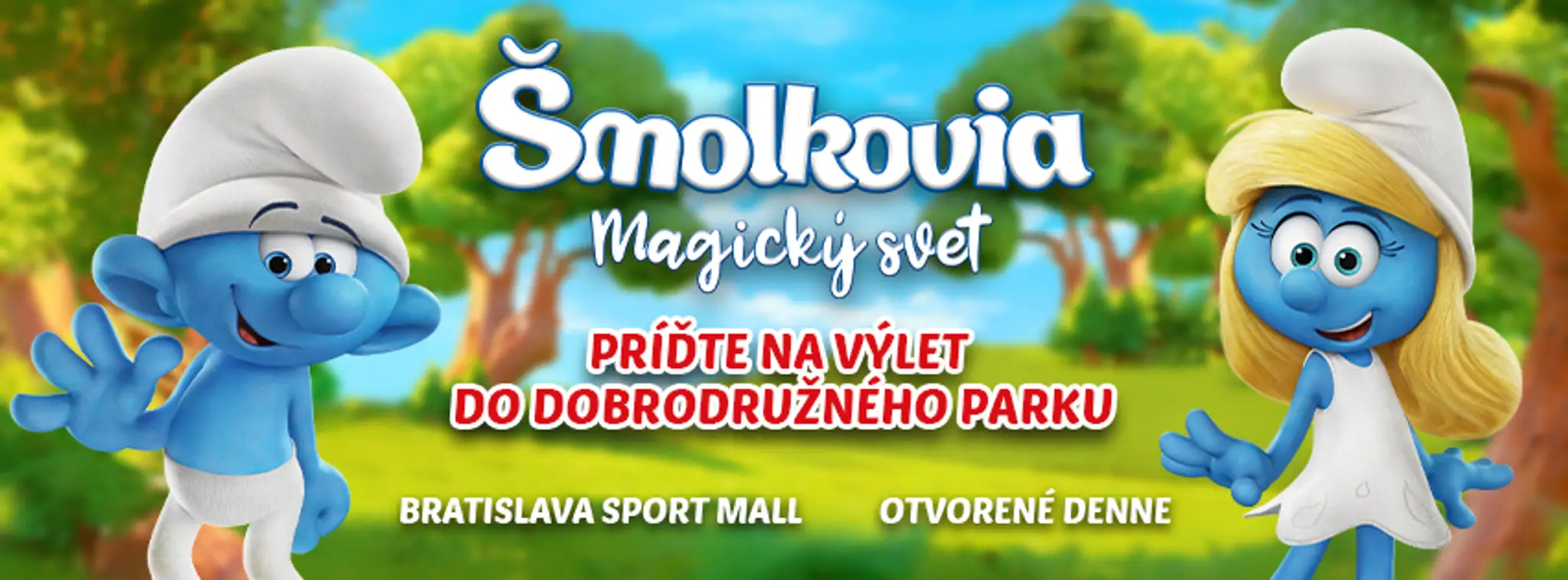 Zábavný park Šmolkovia Magický svet