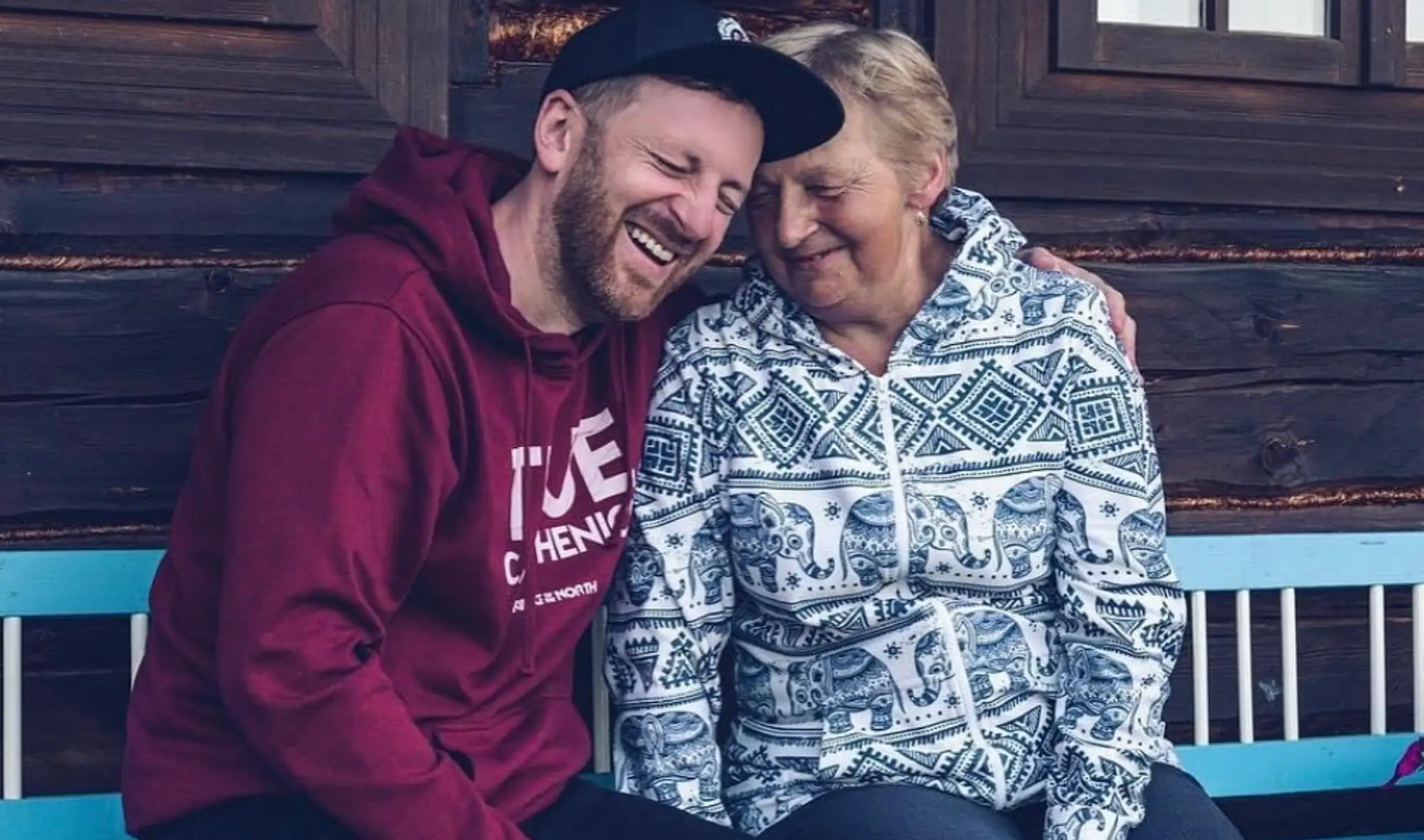 Miro Jaroš s maminou