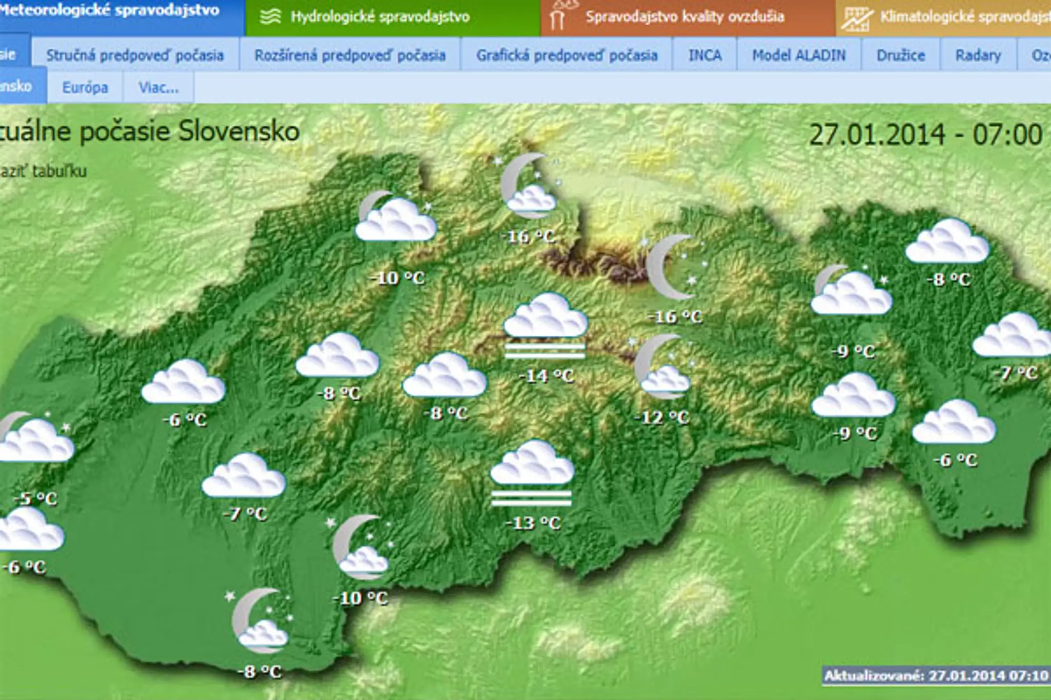 V Lieseku a Poprade namerali -16 stupňov