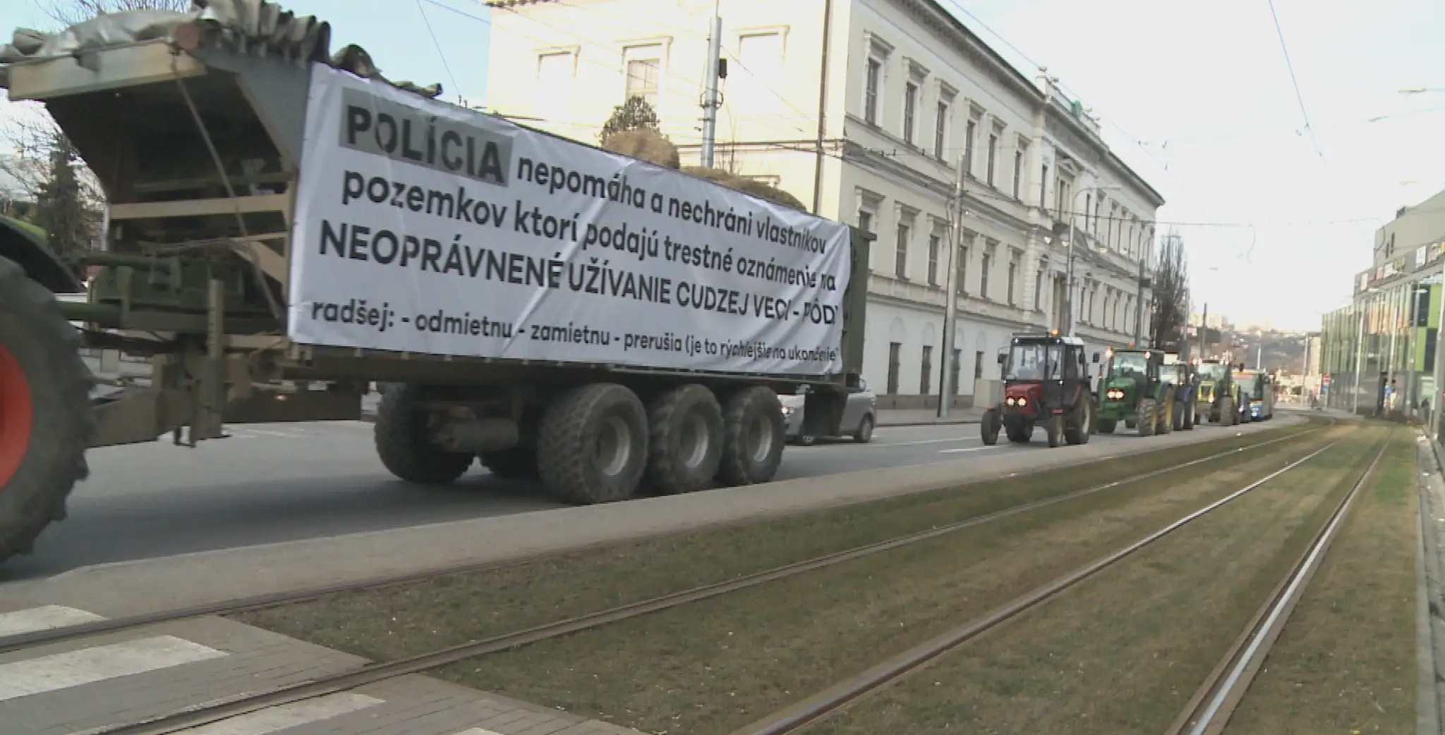 Protest farmárov v Košiciach