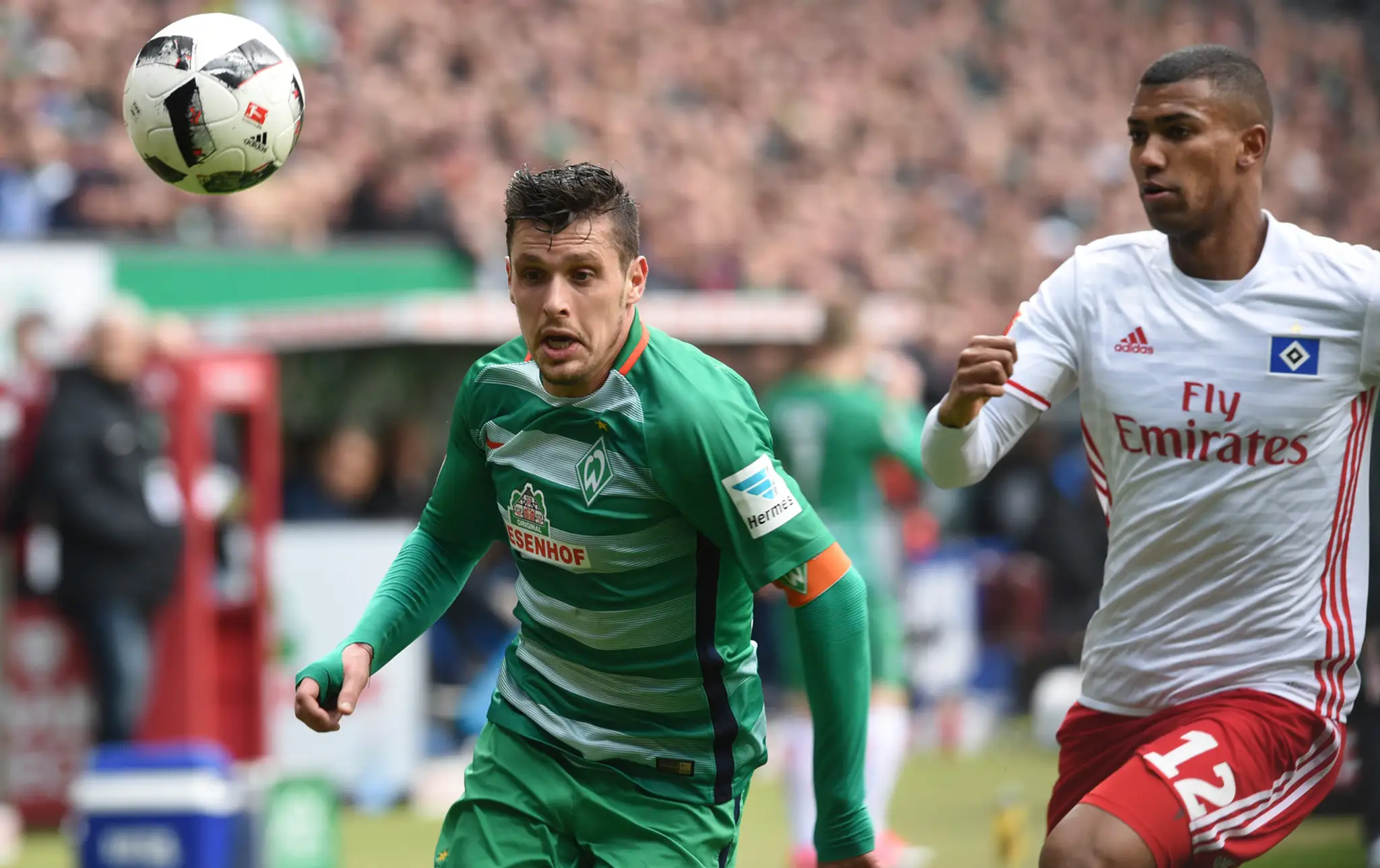 Brémy zvíťazili nad Hamburgom 2:1 v 29. kole Bundesligy 