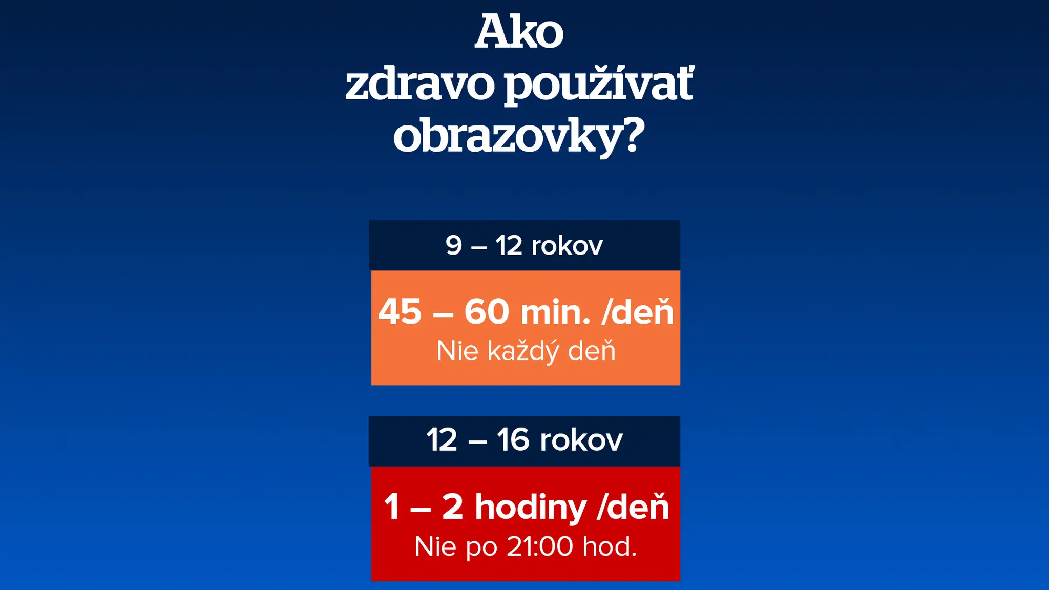 Ako zdravo používať obrazovky?
