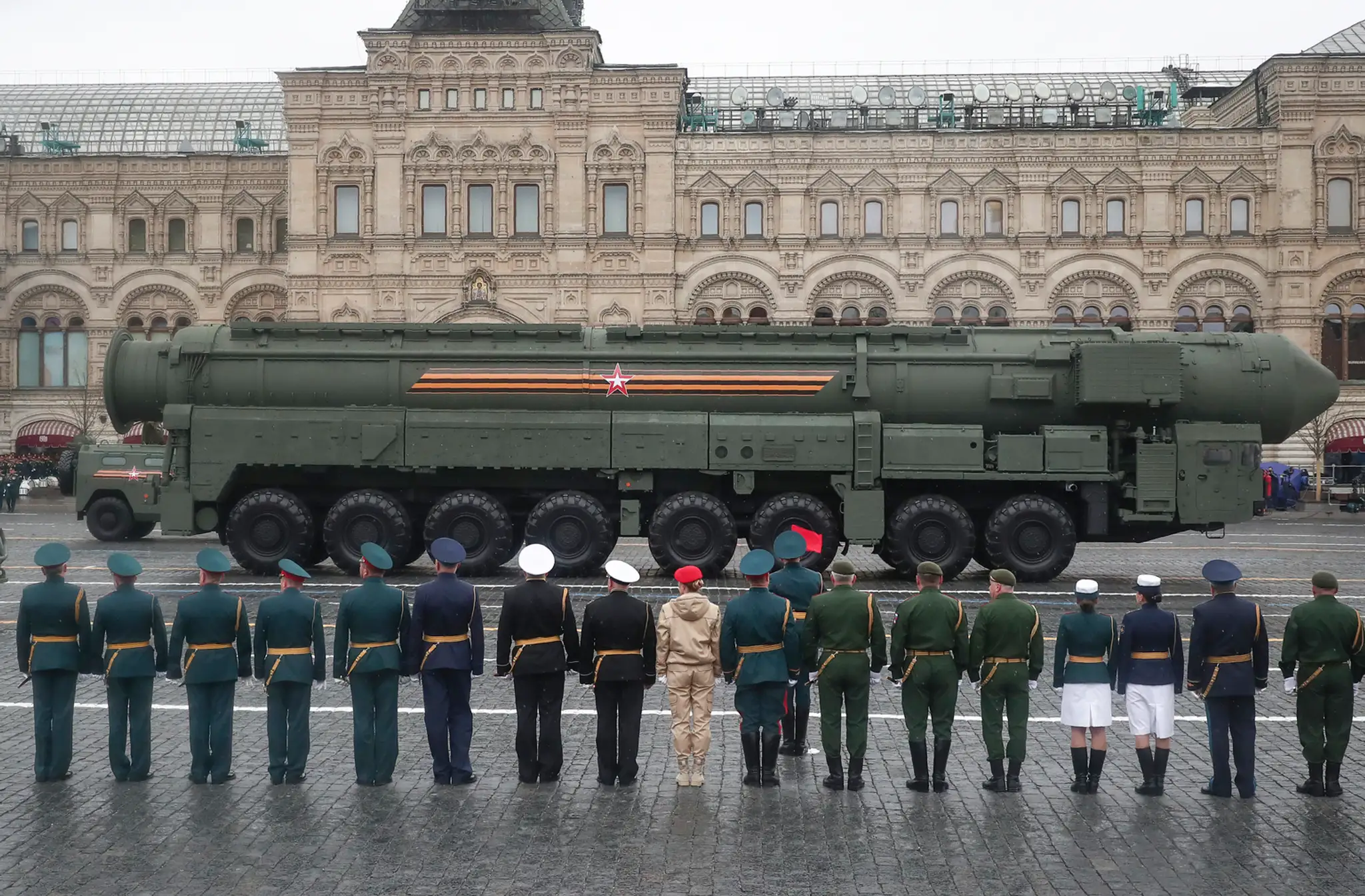 Vojenská prehliadka v Moskve.