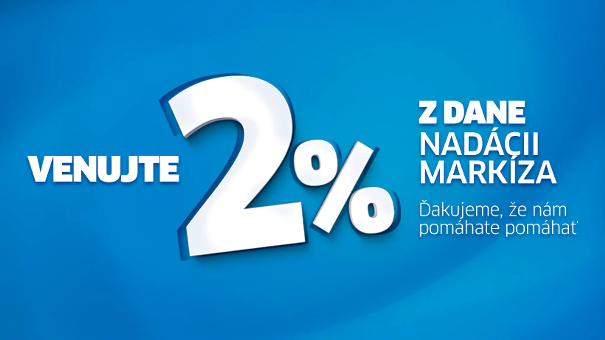 Venujte nám 2% z dane