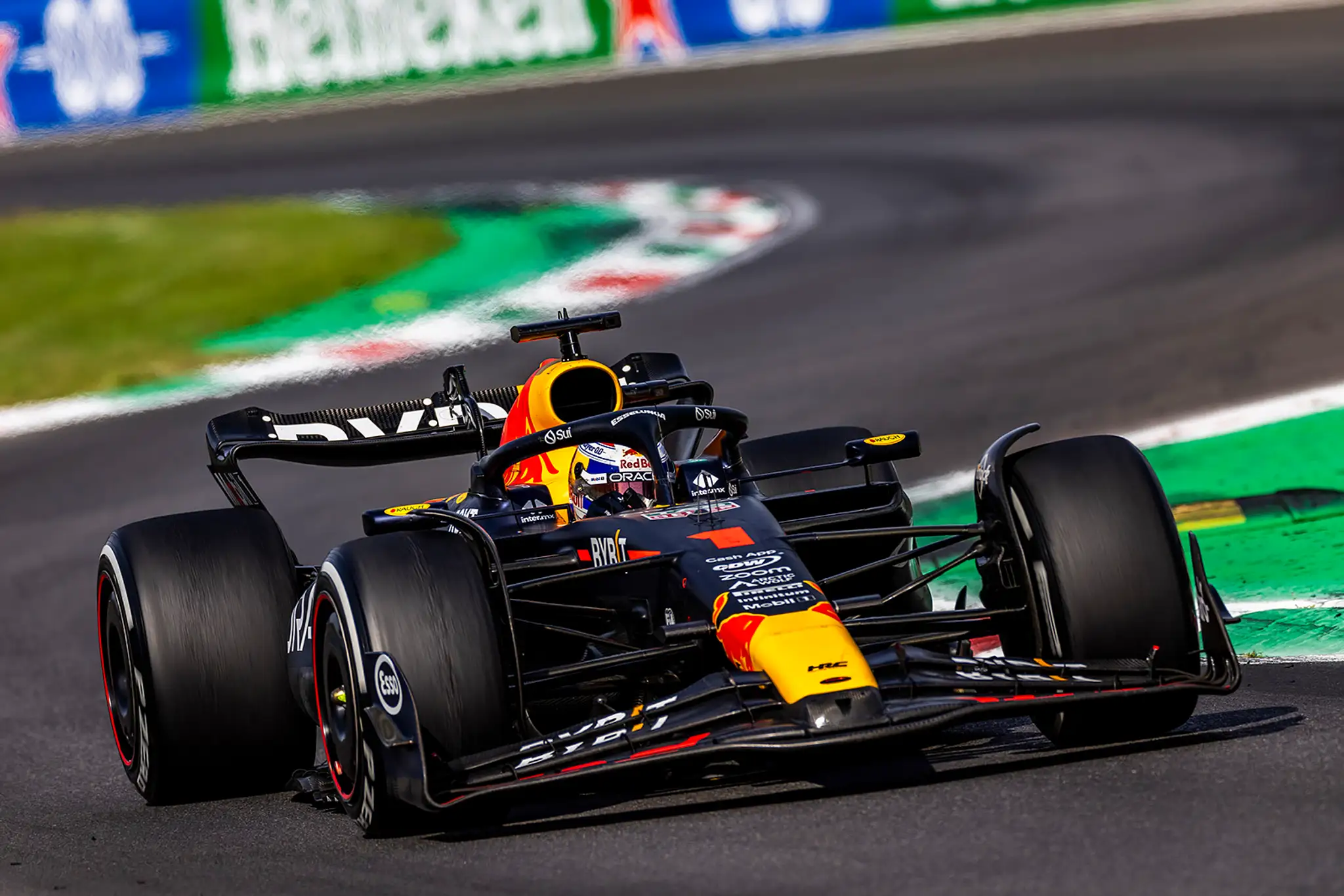 Max Verstappen na trati VC Talianska.