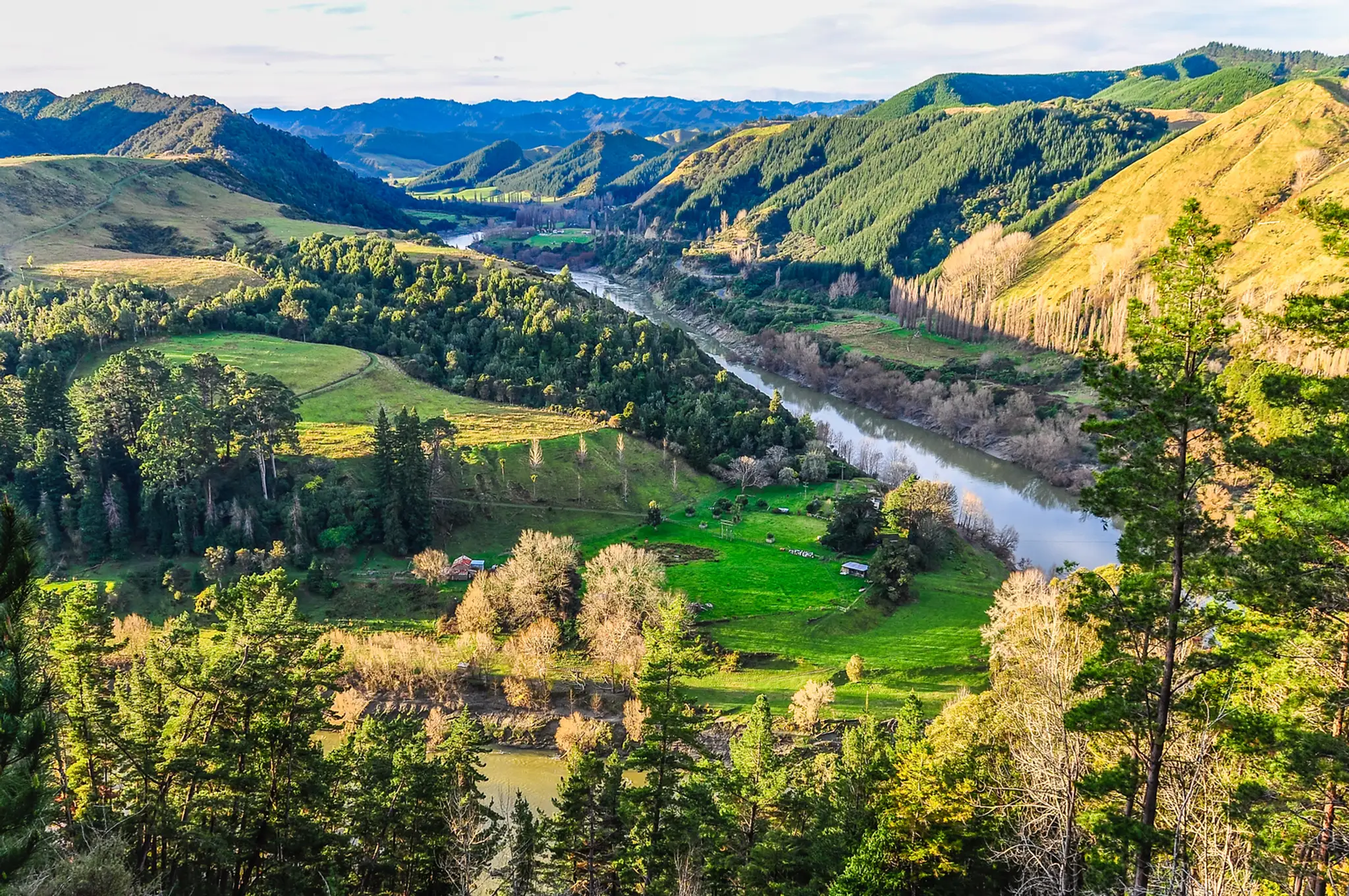 Prekrásna panoráma krajiny.