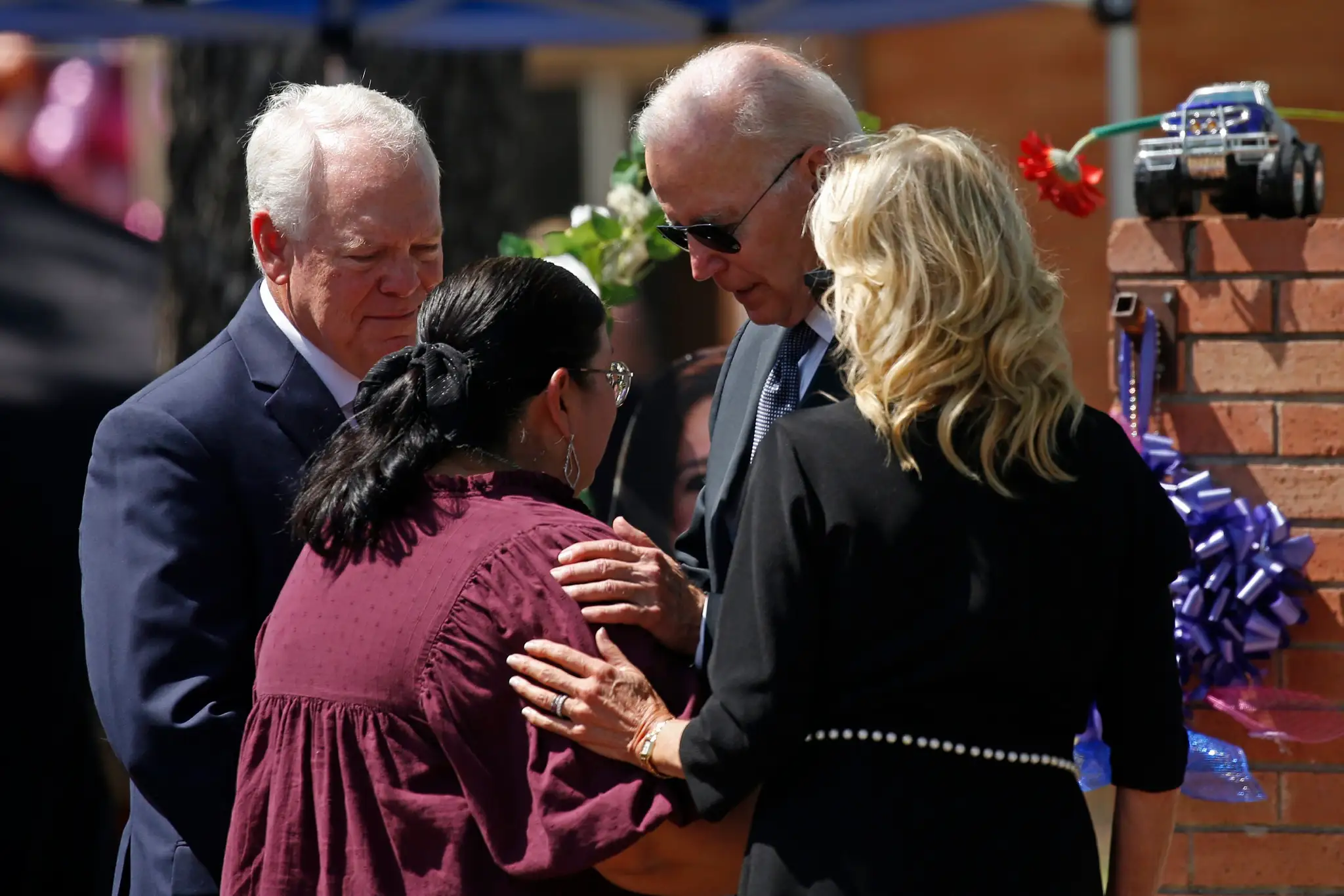 Joe Biden v texaskom meste Uvalde
