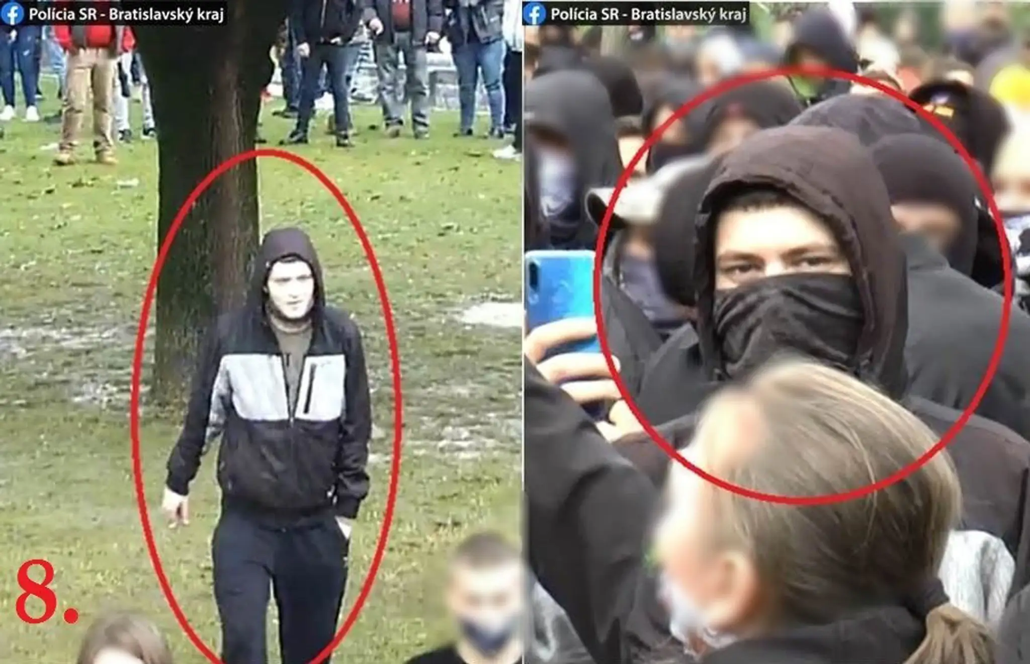 Hľadaný muž z protestu zo 17. októbra.