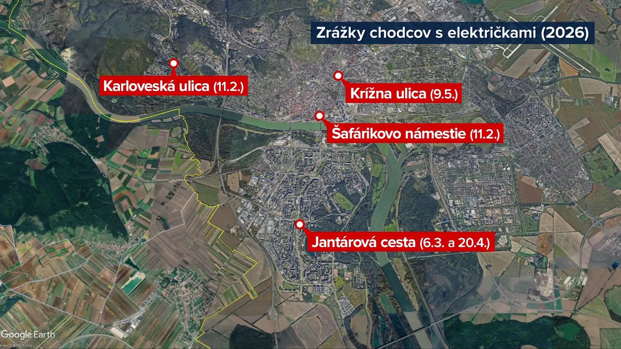 Chodci a električky