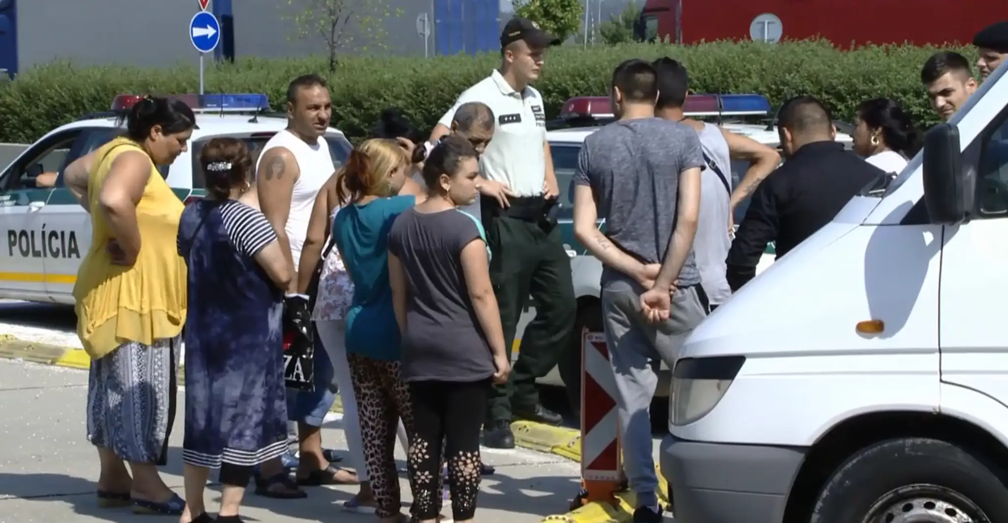 Zadržaní migranti pri Čunove