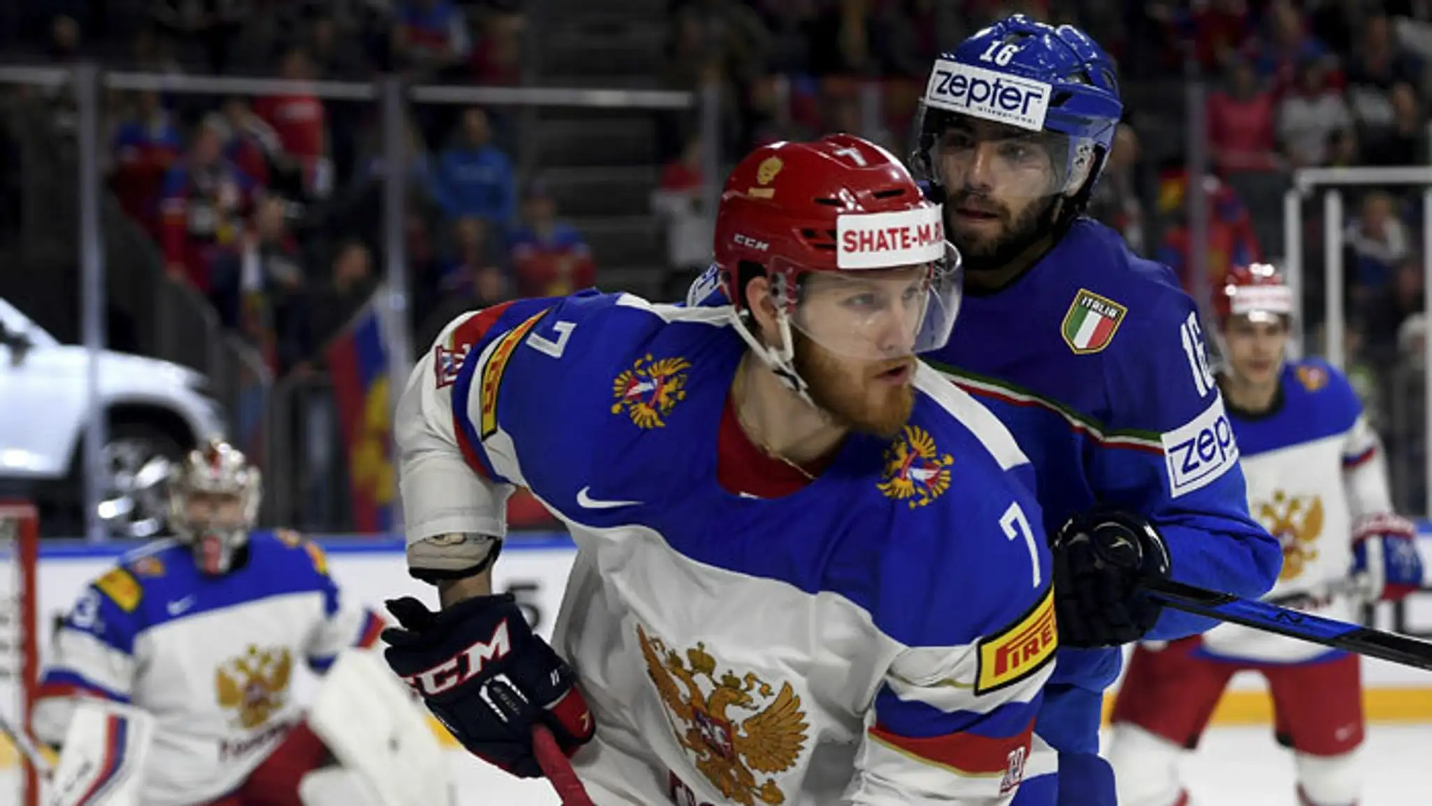 Rus Ivan Telegin (vľavo) a Talian Giovanni Morini (vpravo)