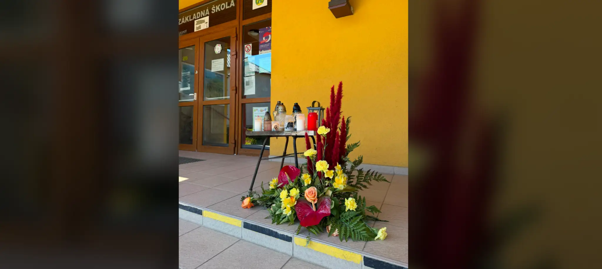 Pietne miesto pri škole v Staškove