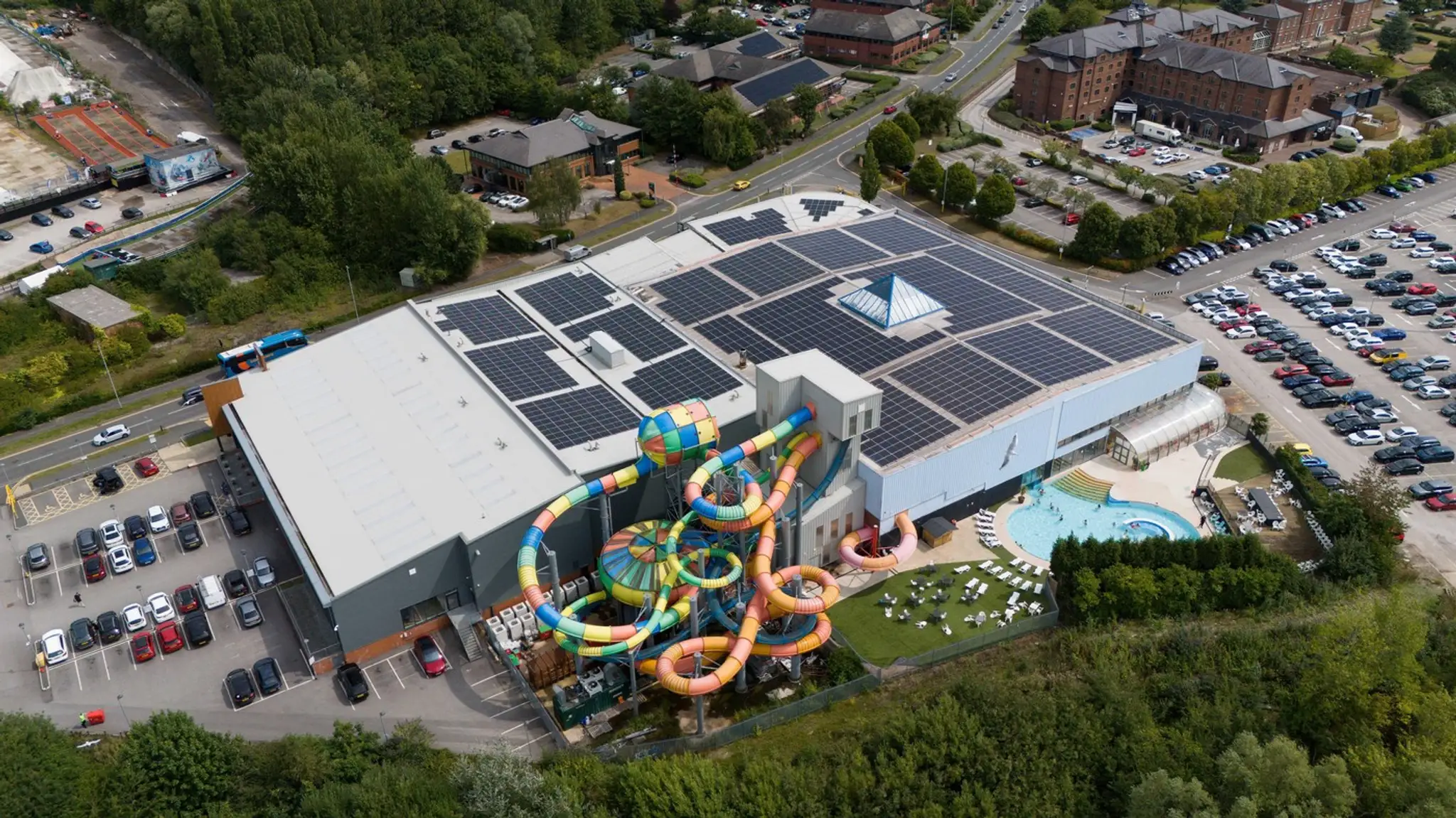 Aquapark Waterworld v meste Stoke.