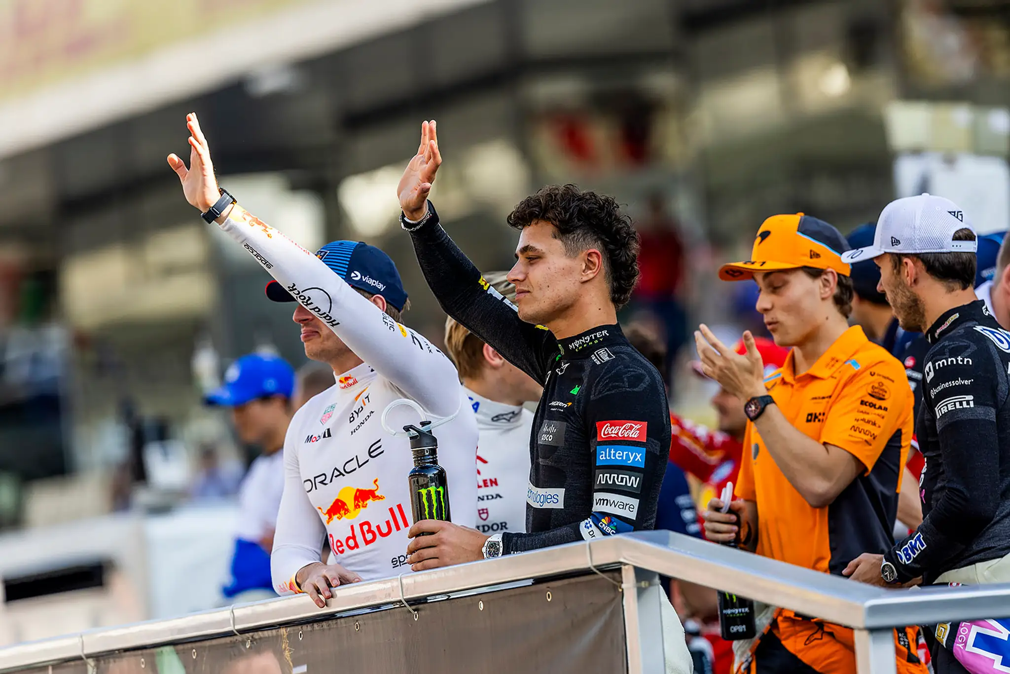 Max Verstappen a Lando Norris.