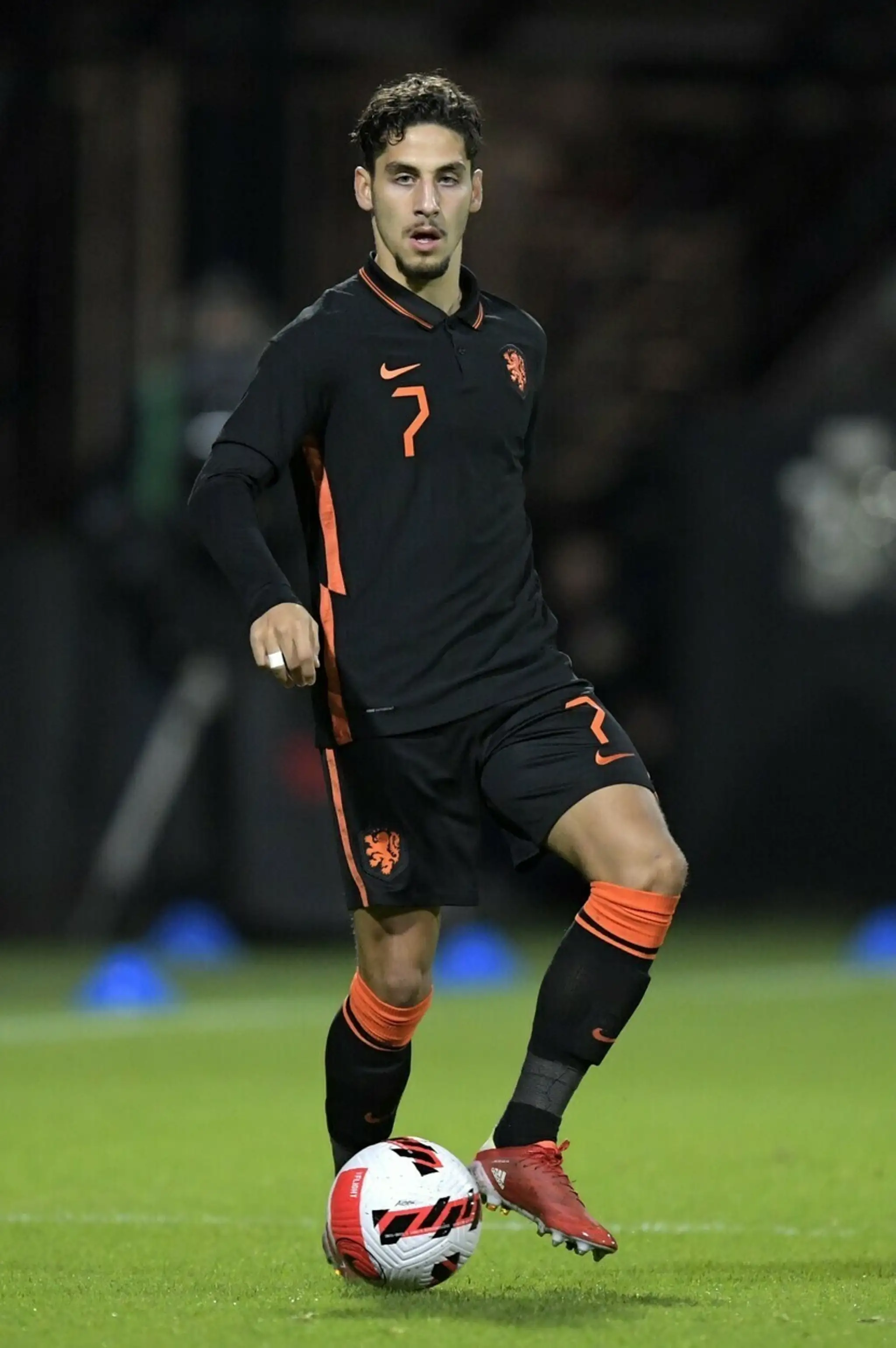 Ludovit Reis v drese holandskej reprezentácie do 21 rokov.