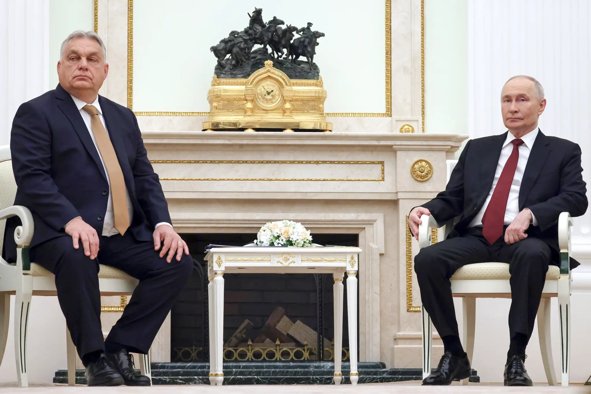 Vladimir Putin s Viktorom Orbánom