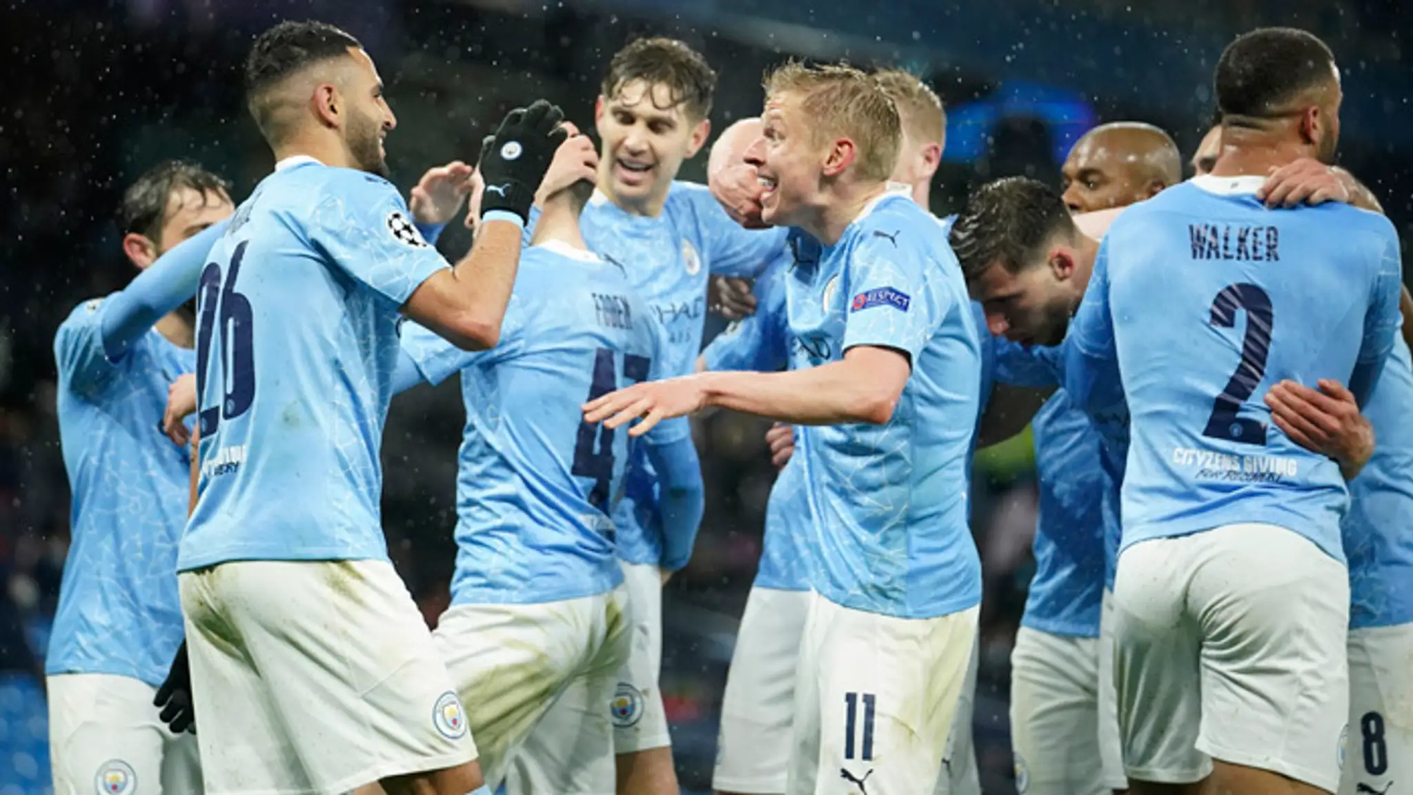 Radosť hráčov Manchester City.