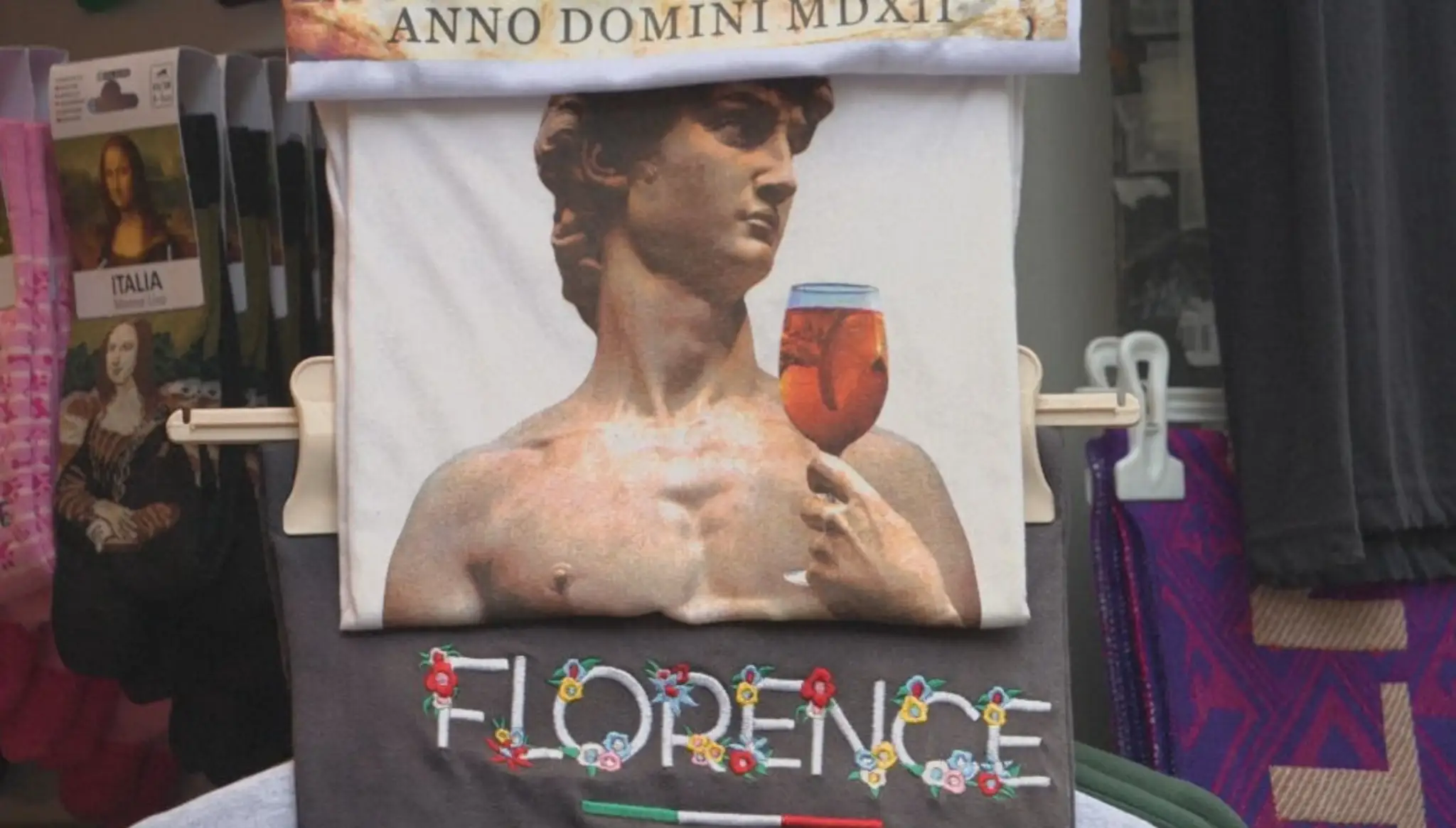 Kontroverzné suveníry vo Florencii.