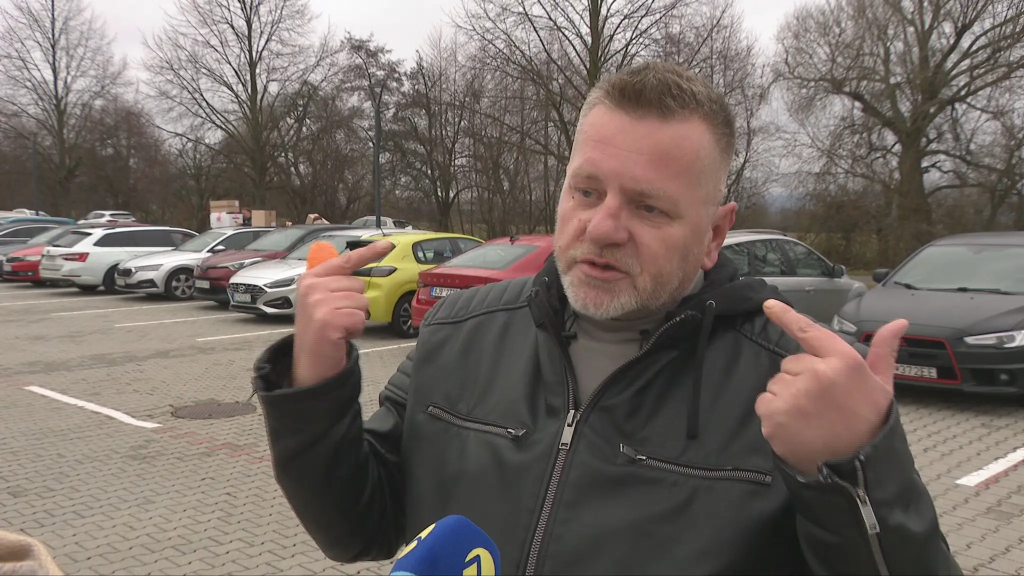 Napadnutý taxikár.