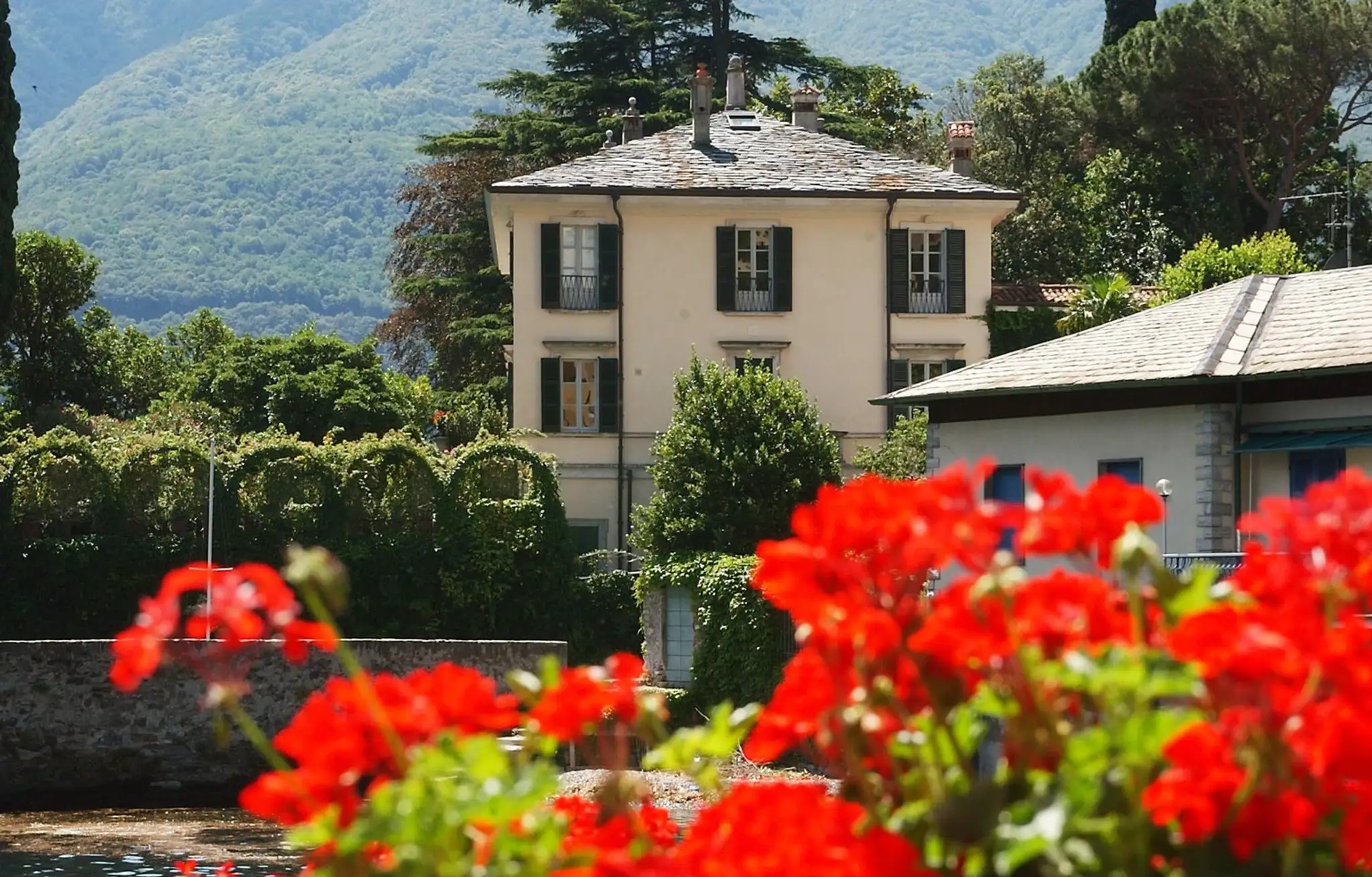 Vila amerického herca a režiséra Georga Clooneyho v Lagliu.