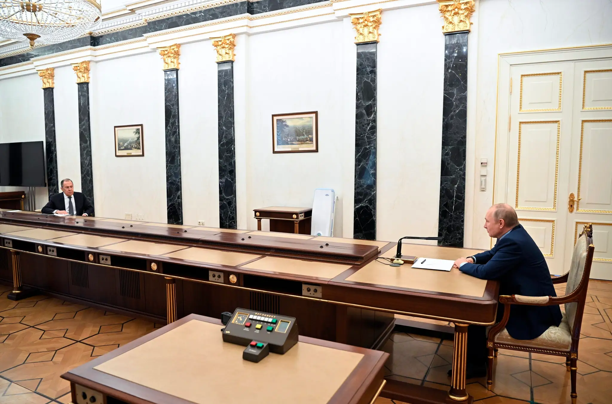 Vladimir Putin a Sergej Lavrov