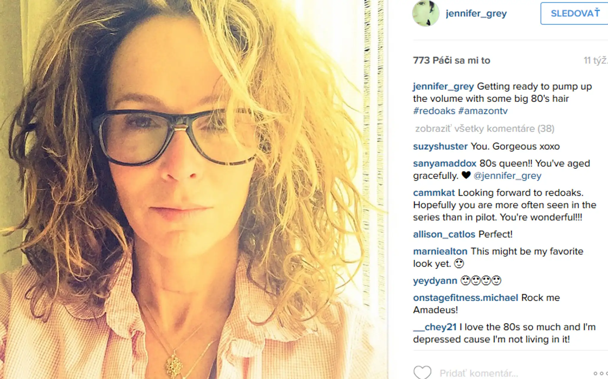 Jennifer Grey dnes.