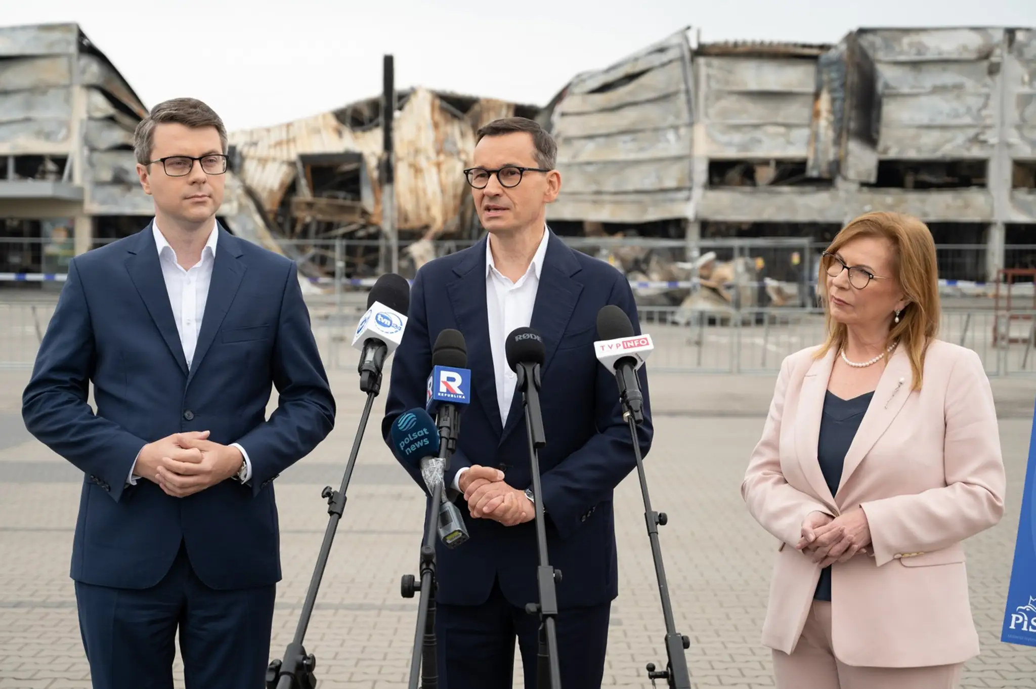 Požiar v obchodnom centre Marywilska 44 vo Varšave majú podľa poľskej vlády na svedomí Rusi.