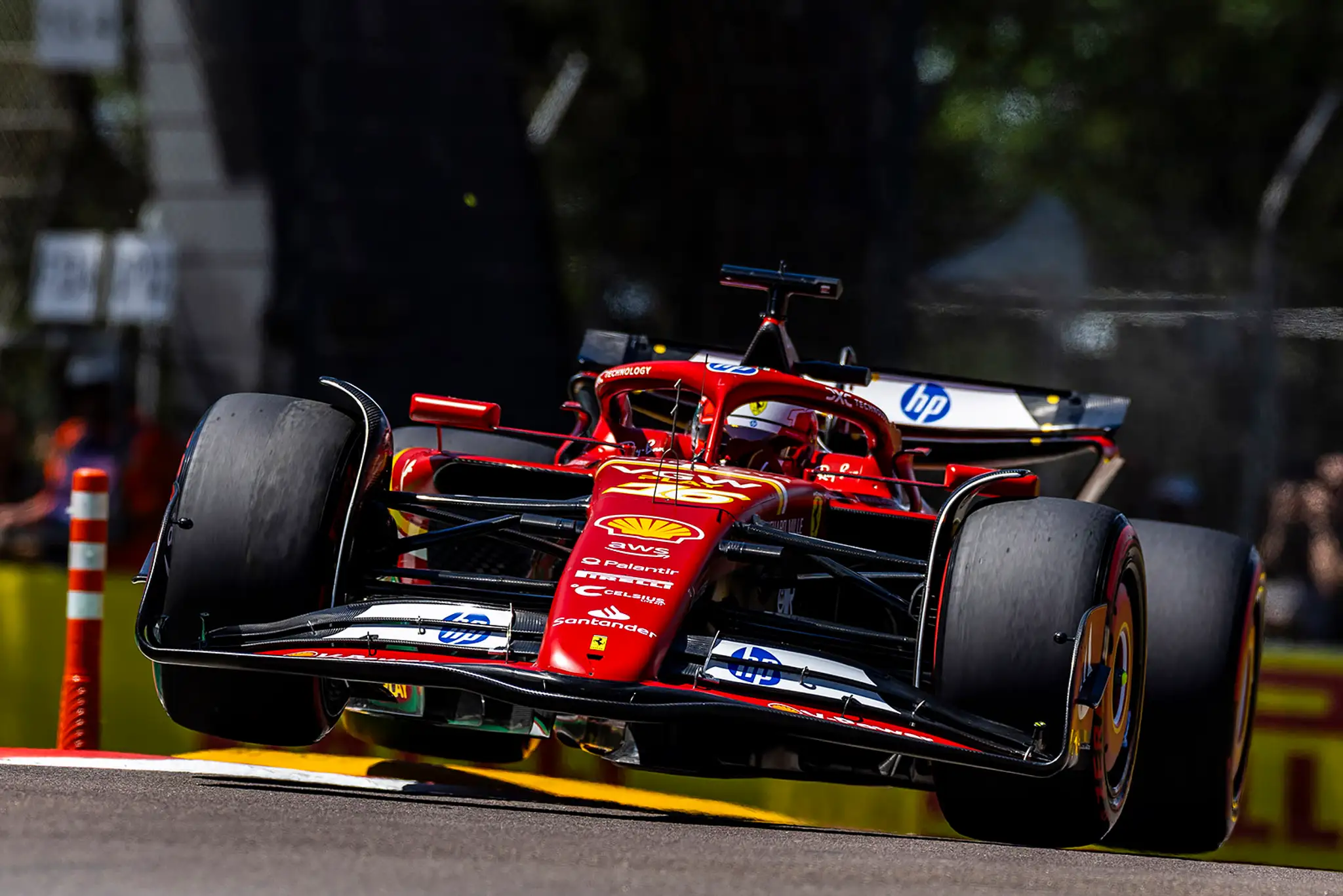 Charles Leclerc na Ferrari.