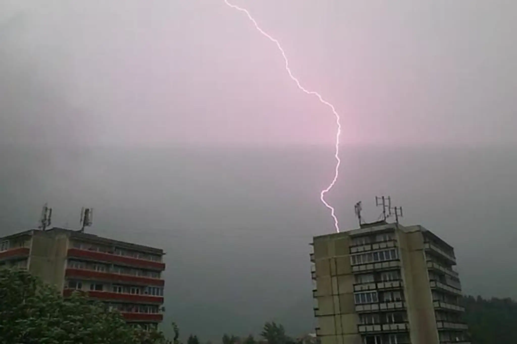 Búrka v Kysuckom Novom Meste