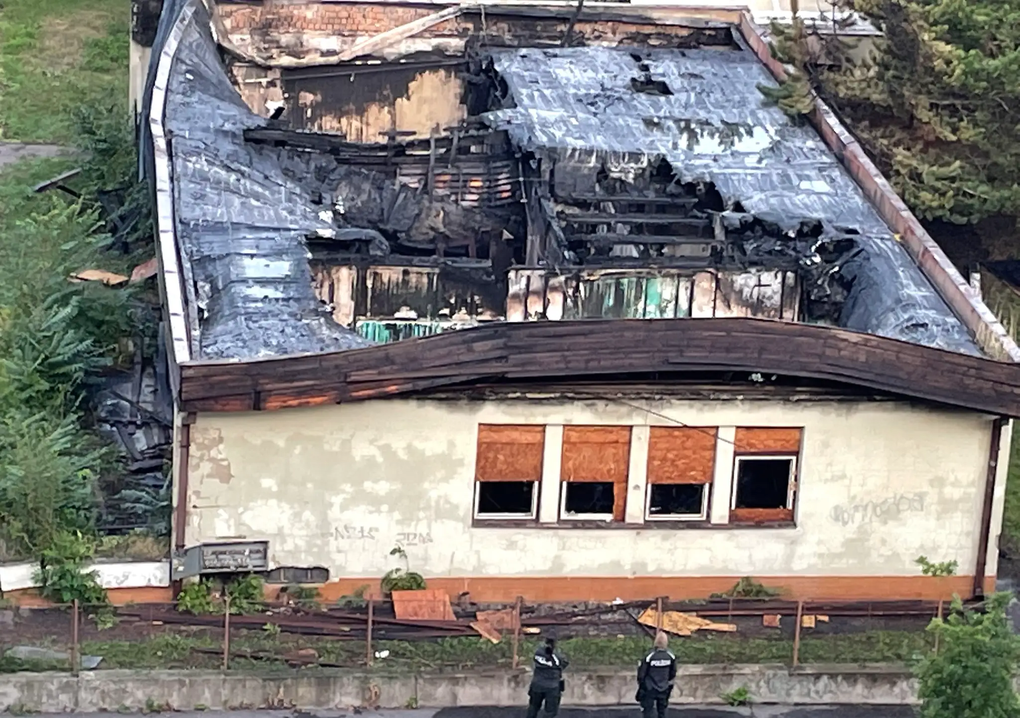 Požiar budovy na Znievskej ulici v Petržalke