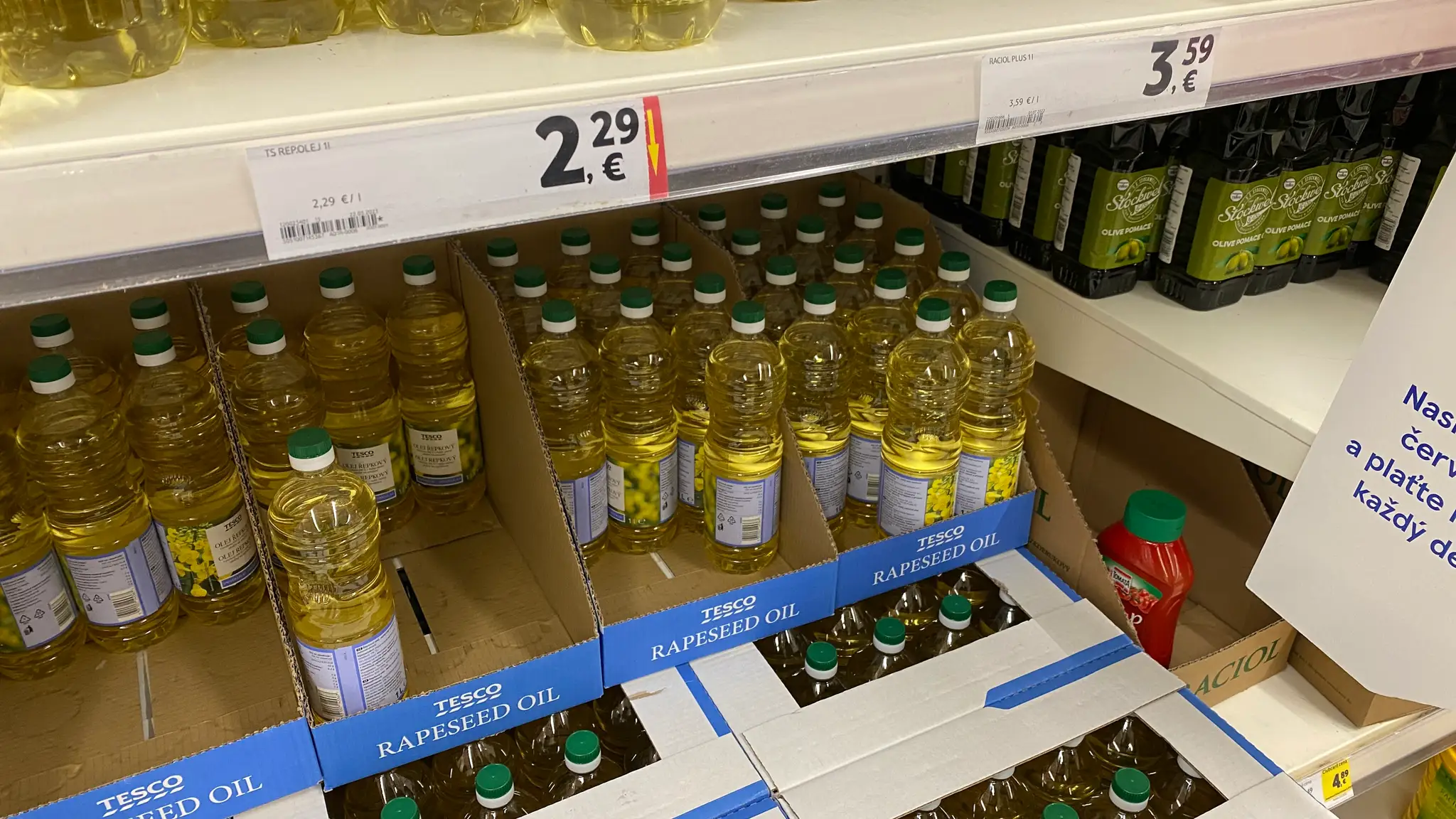 Ceny v Česku a zastropované ceny na Slovensku
