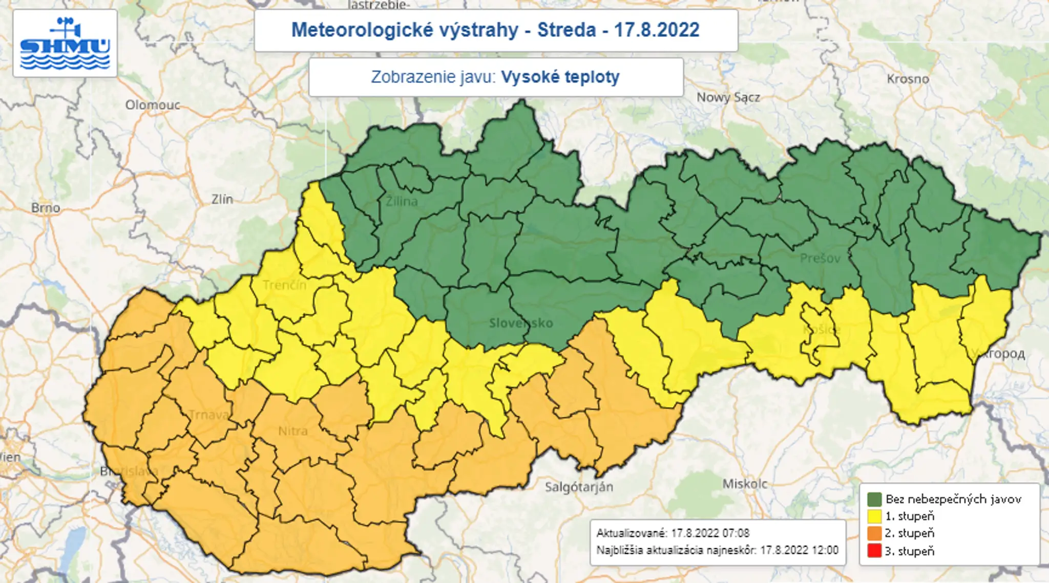 Výstrahy pre horúčavami