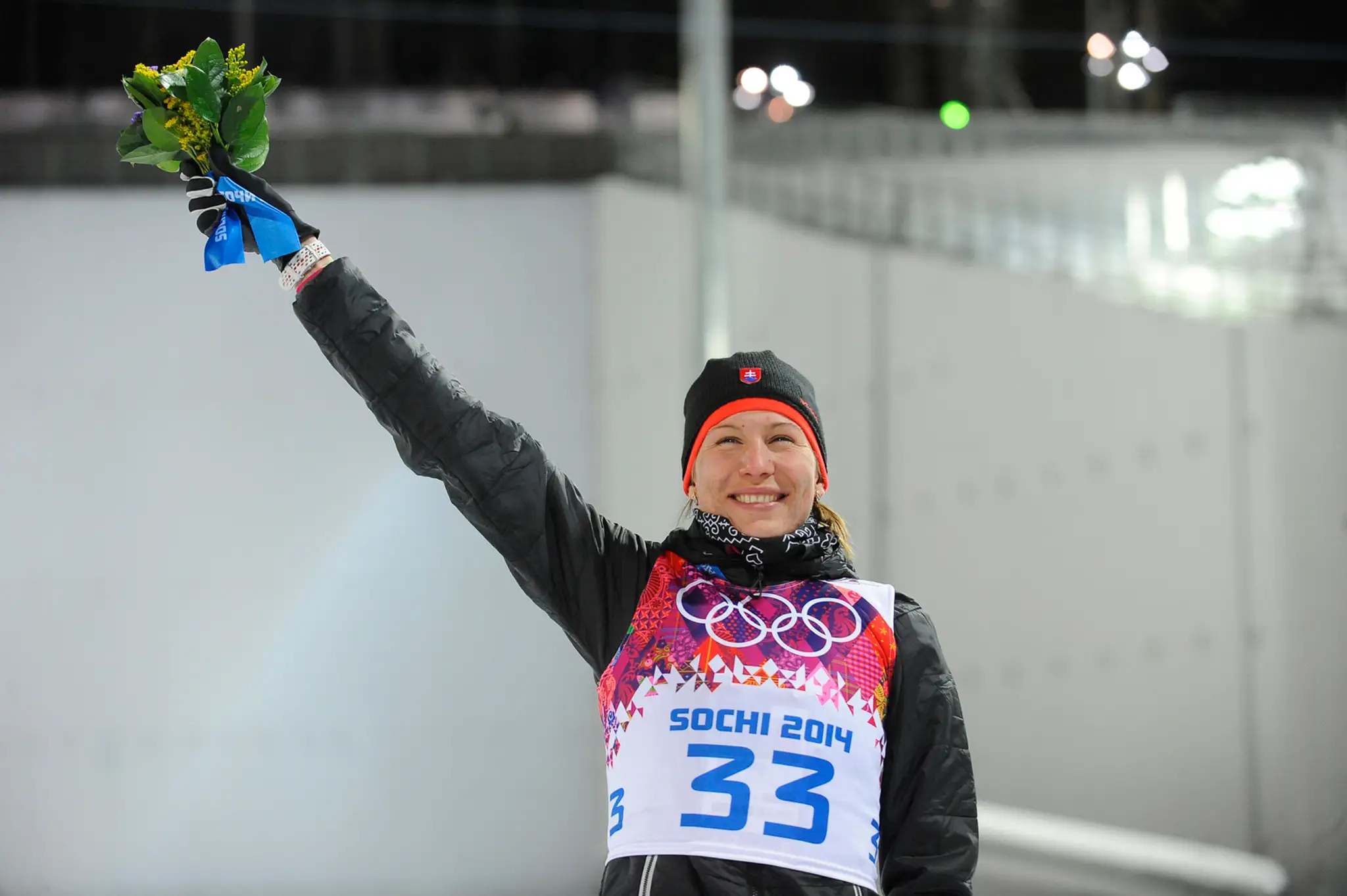 Anastasia Kuzminová po víťazstve v šprinte v Soči
