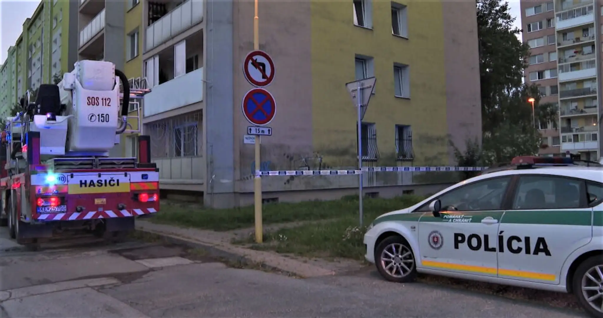Požiar v Košiciach. 