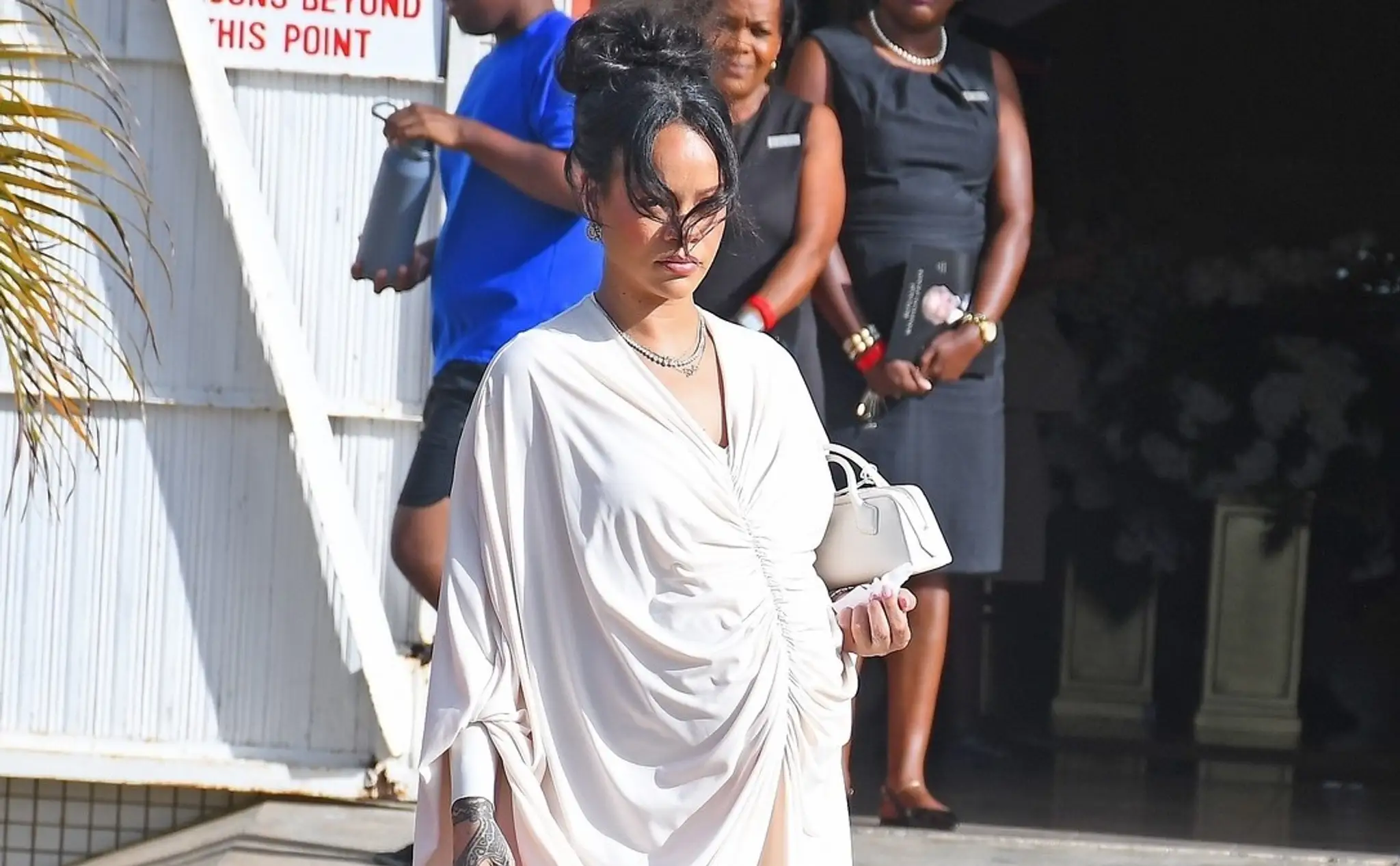Rihanna na pohrebe otca Ronalda Fentyho