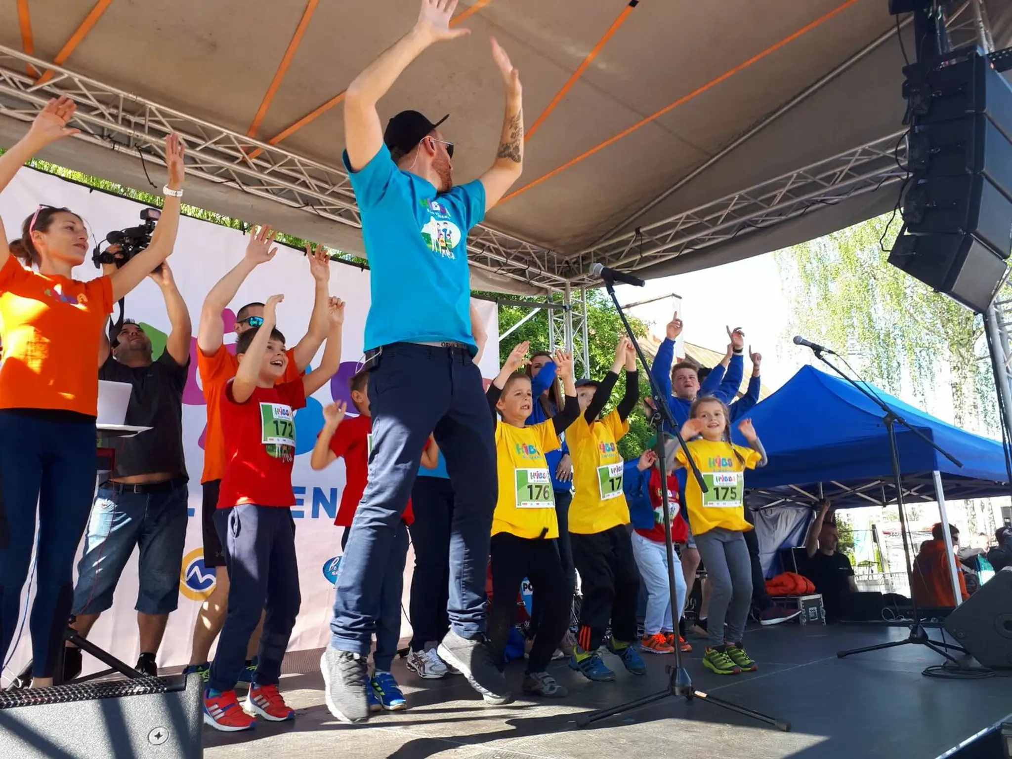 Miro Jaroš a jeho rozcvička