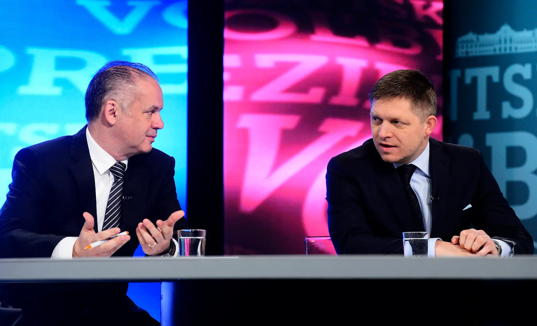 Kiska a Fico v televíznej debate vo verejnoprávnej televízii