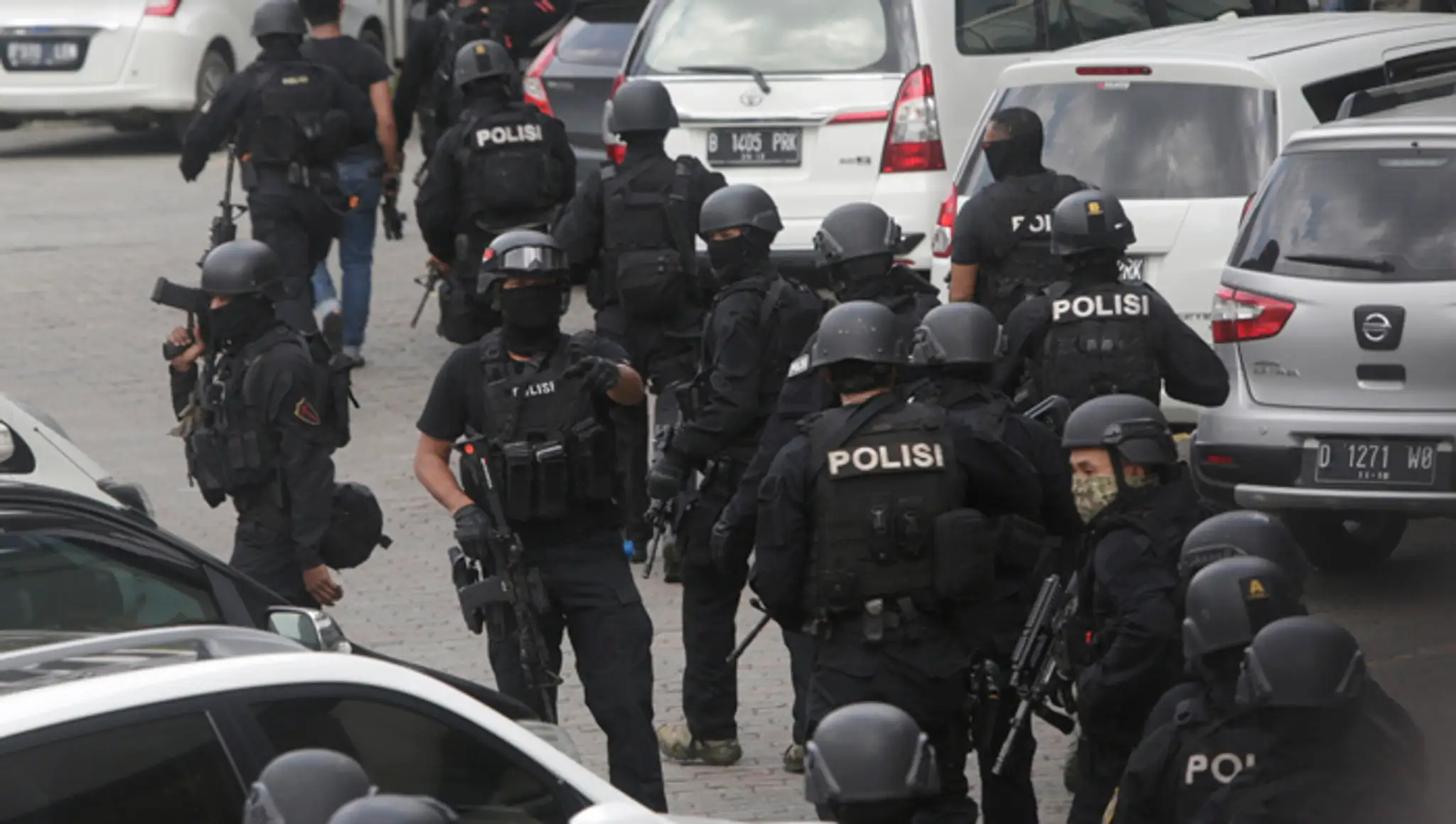 Indonézska polícia.