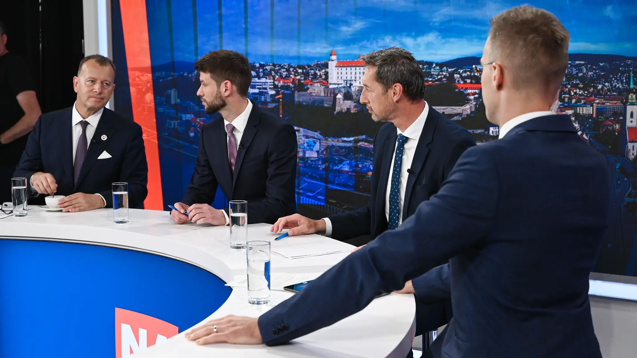 Boris Kollár, Michal Šimečka a Milan Majerský v relácii Na telo.