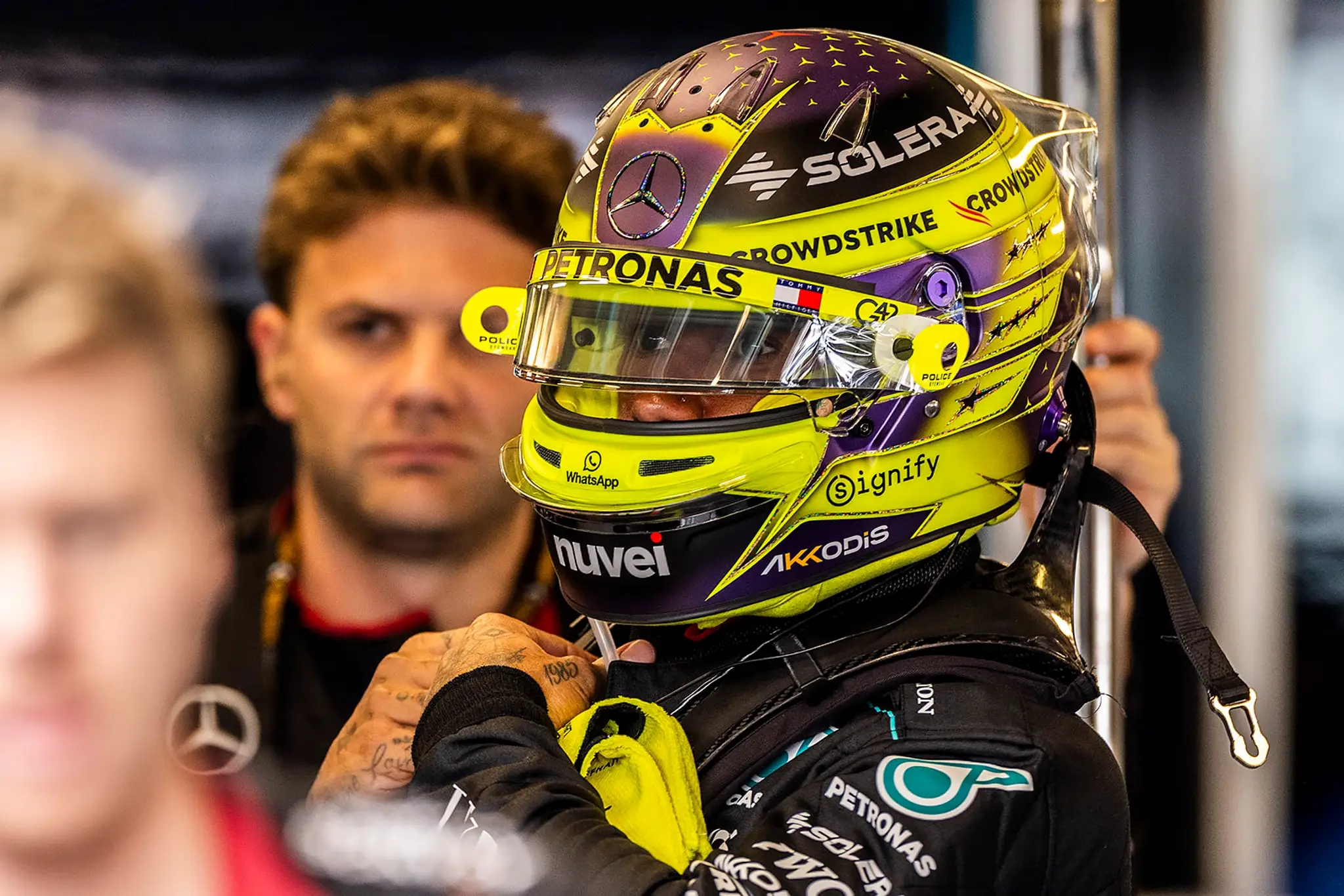 Lewis Hamilton absolvoval derniéru v Mercedese.