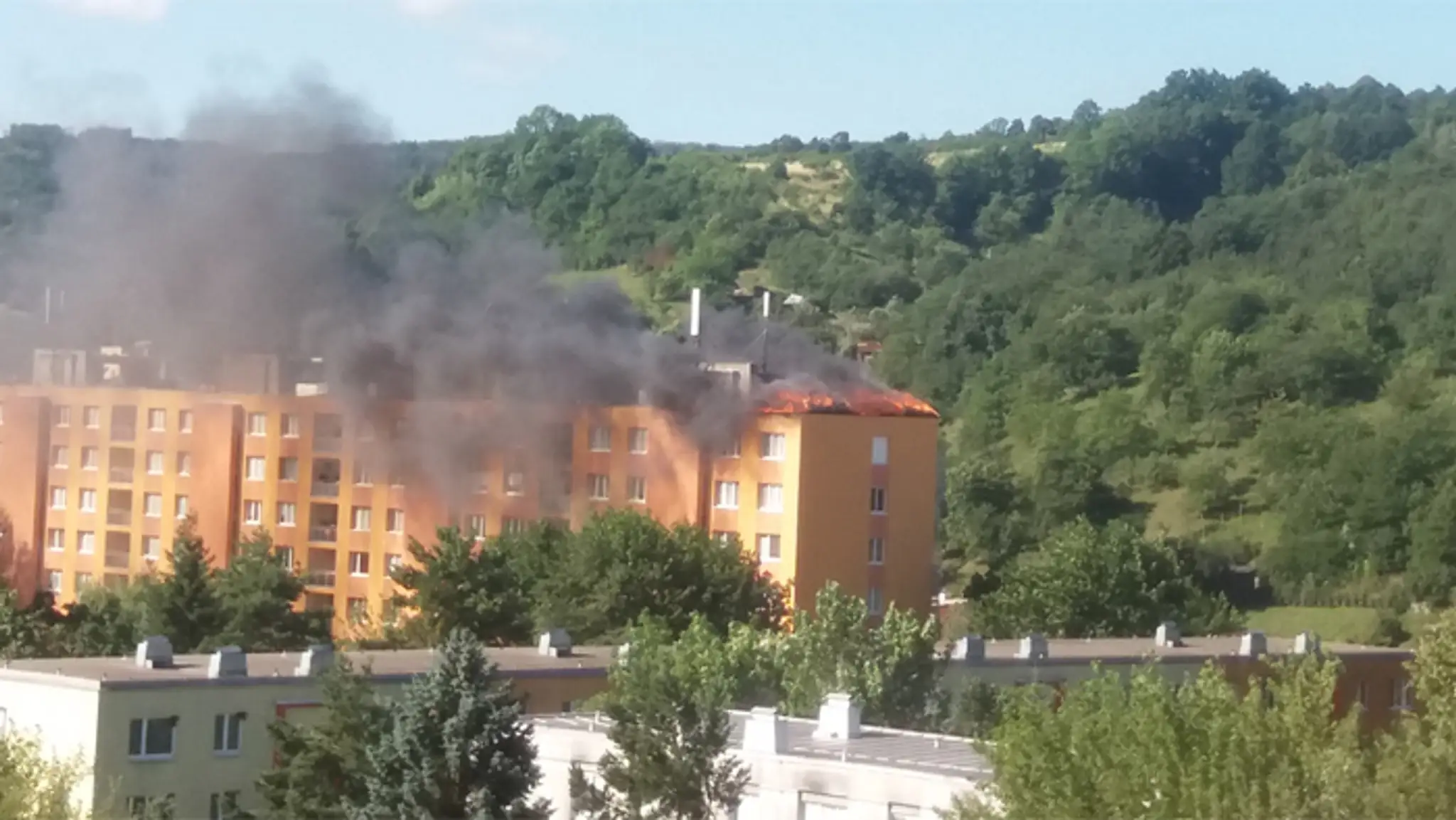 Požiar na prešovskom sídlisku.