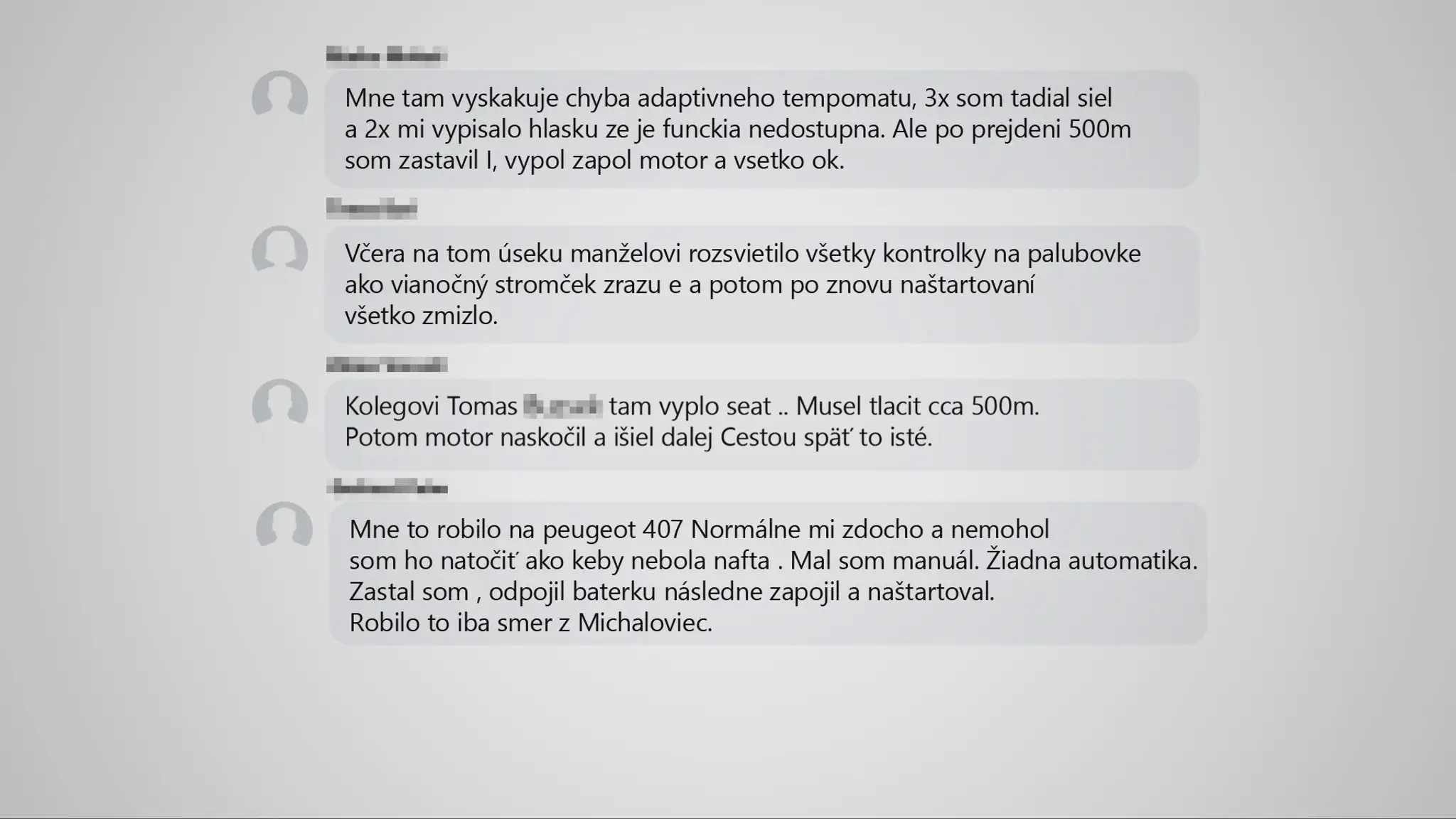 Komentáre na sociálnej sieti 
