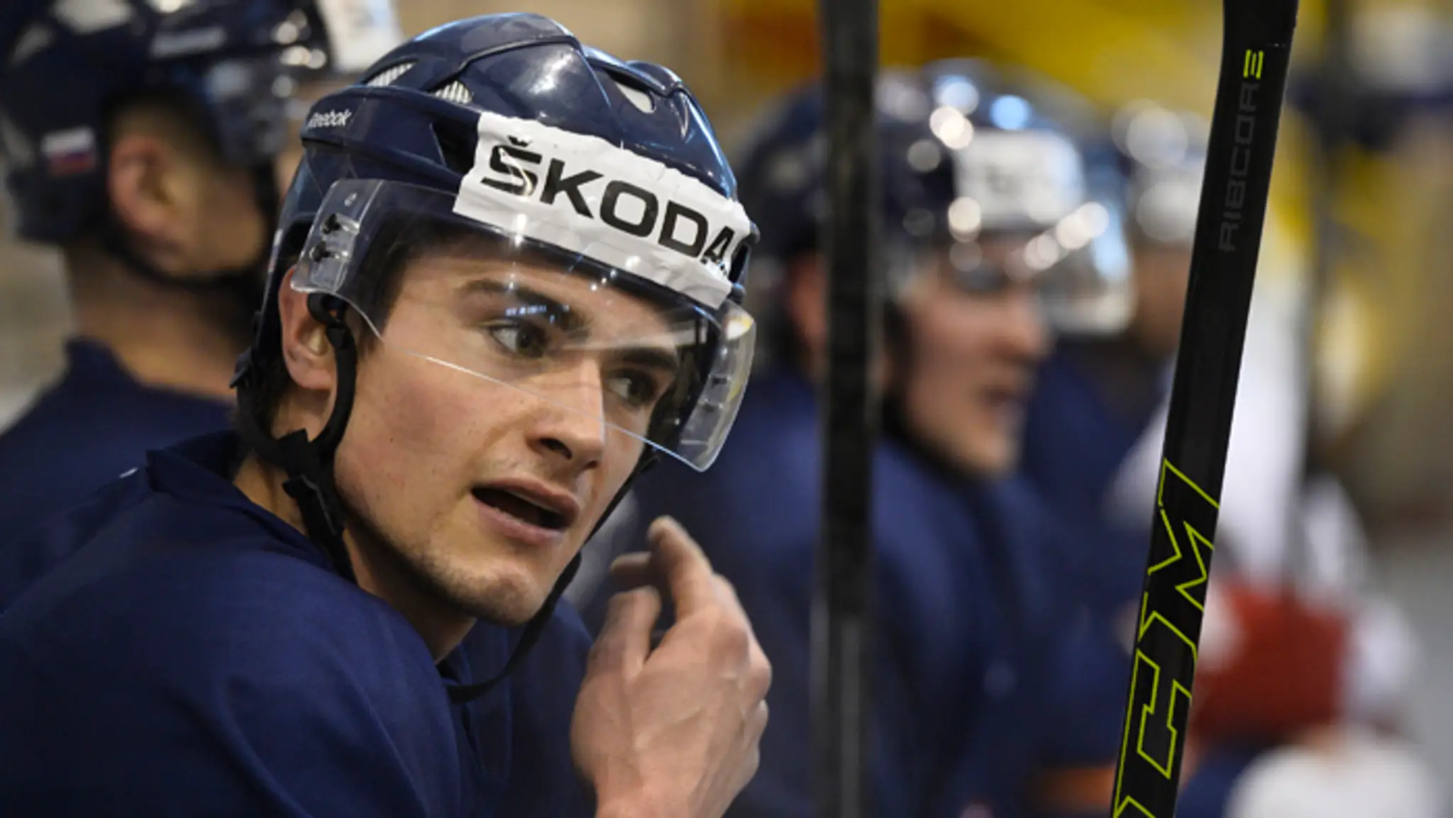 Útočník Michal Hlinka.