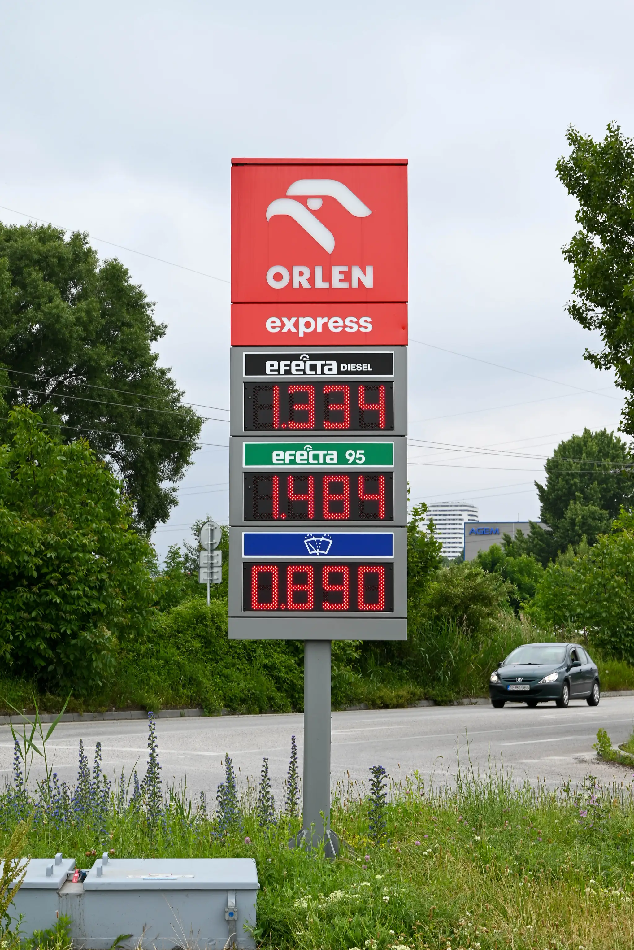 Ceny na samoobslužnej pumpe Orlen