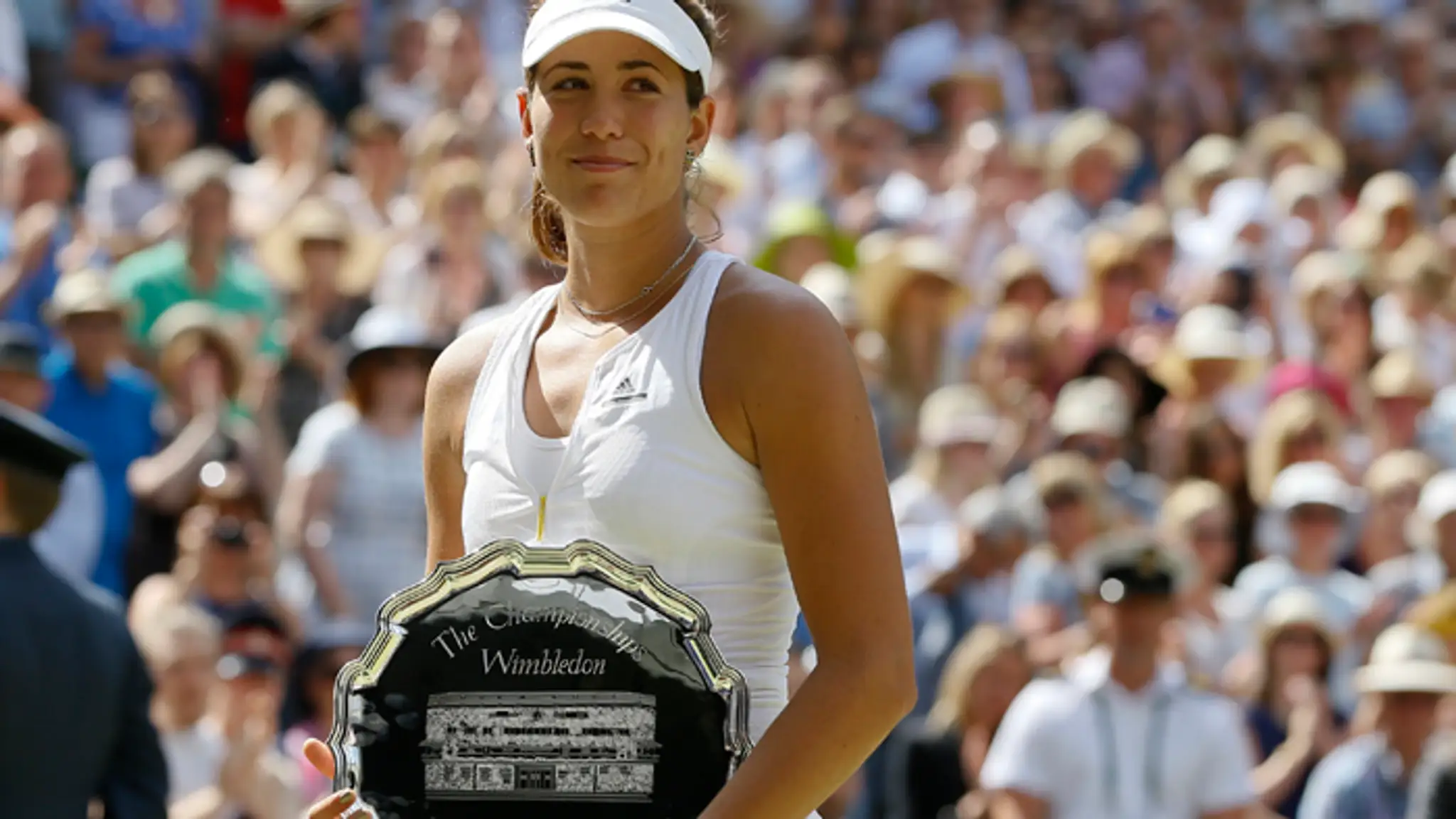 Porazená finalistka Wimbledonu Garbine Muguruzová Blancová.