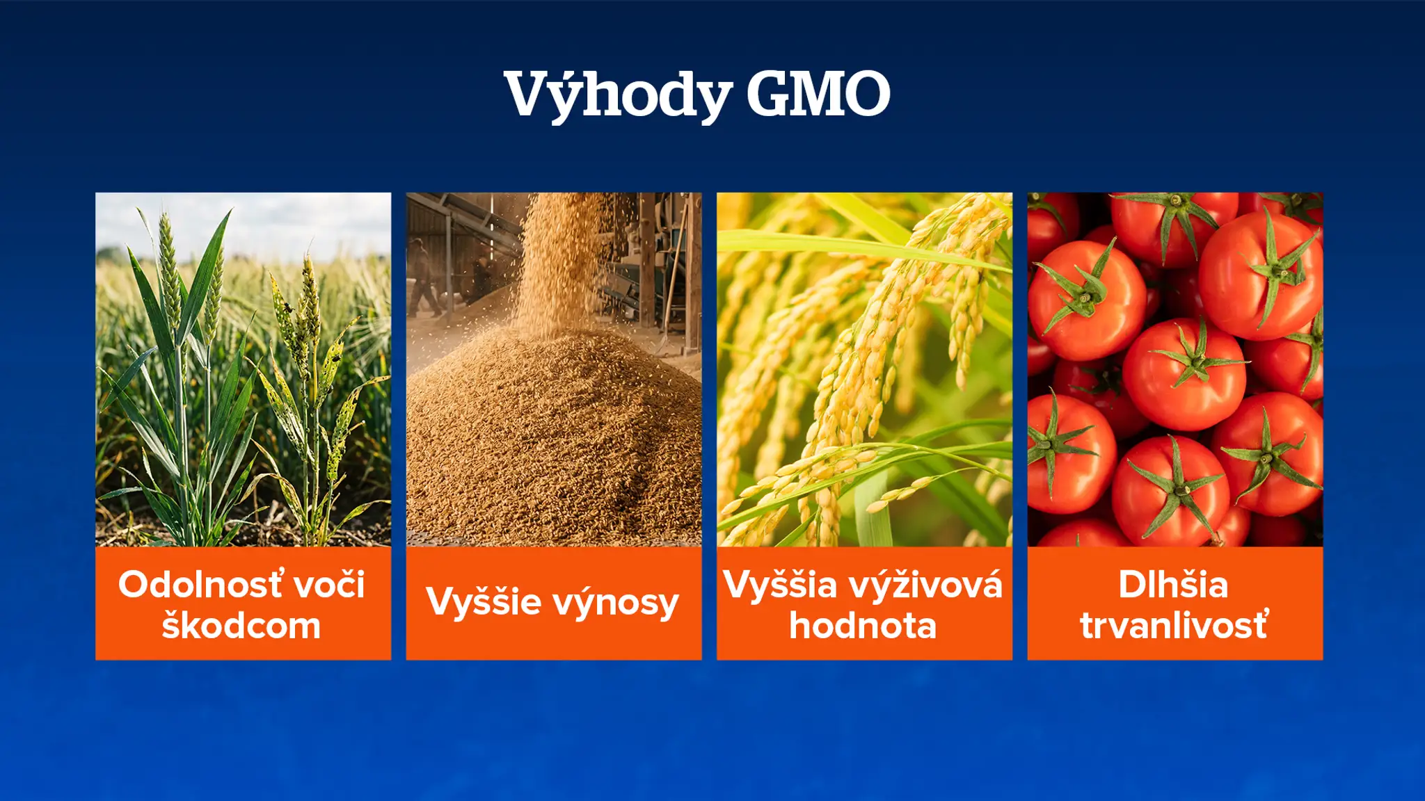 Výhody GMO