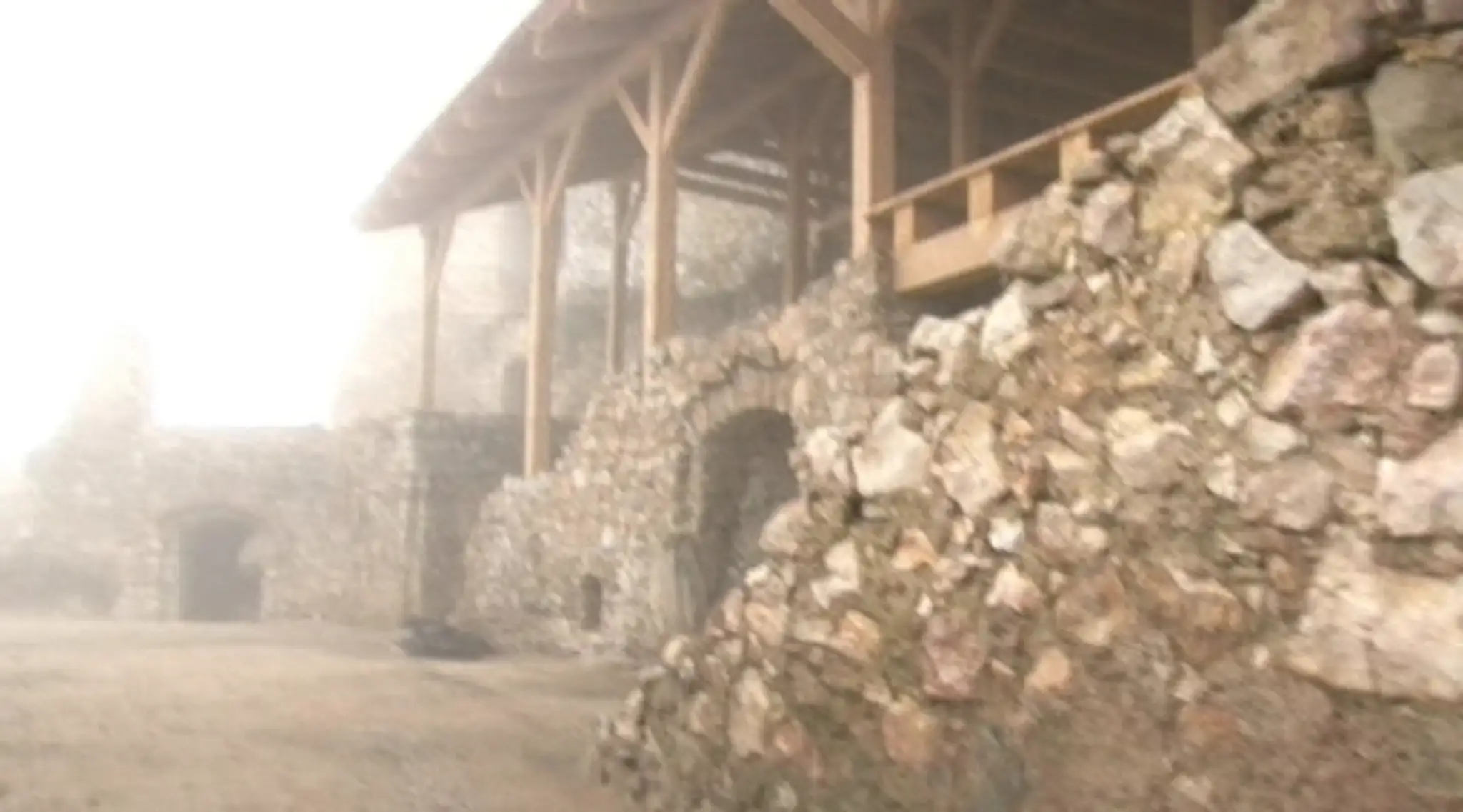 Opravený Čachnický hrad