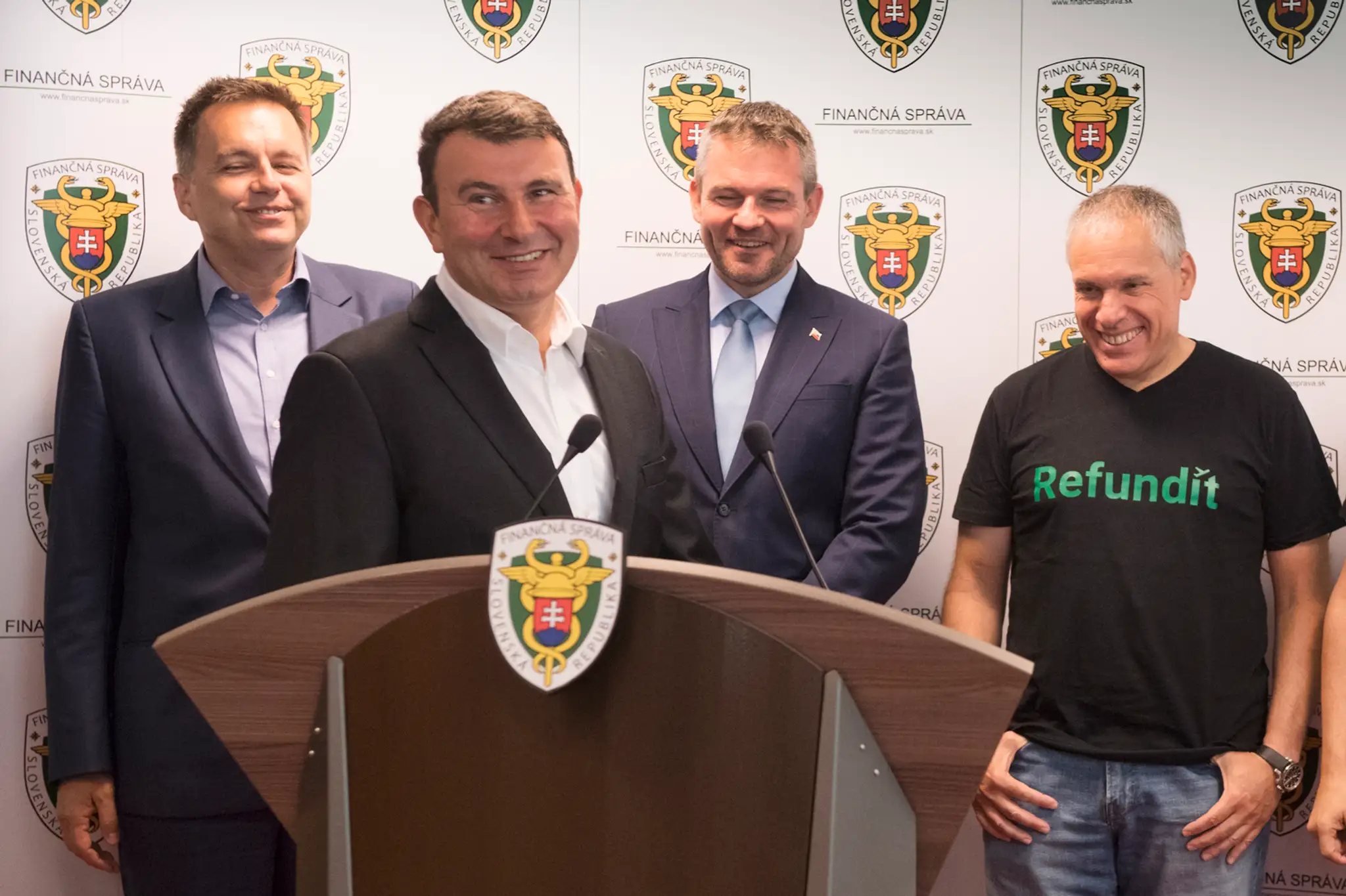 Z tlačovej konferencie o novej digitálnej aplikácii.