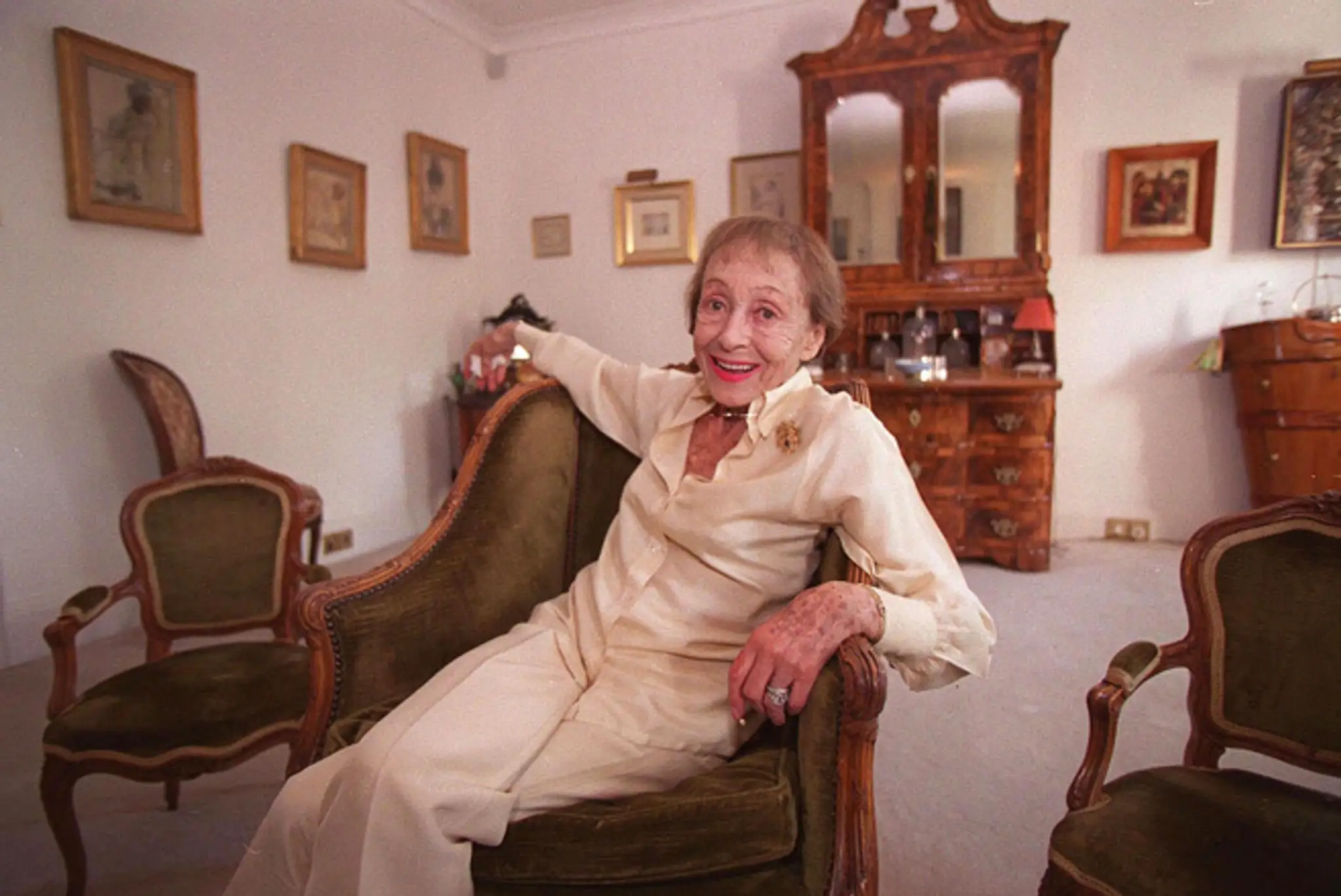 Luise Rainerová na archívnej snímke z roku 1999.